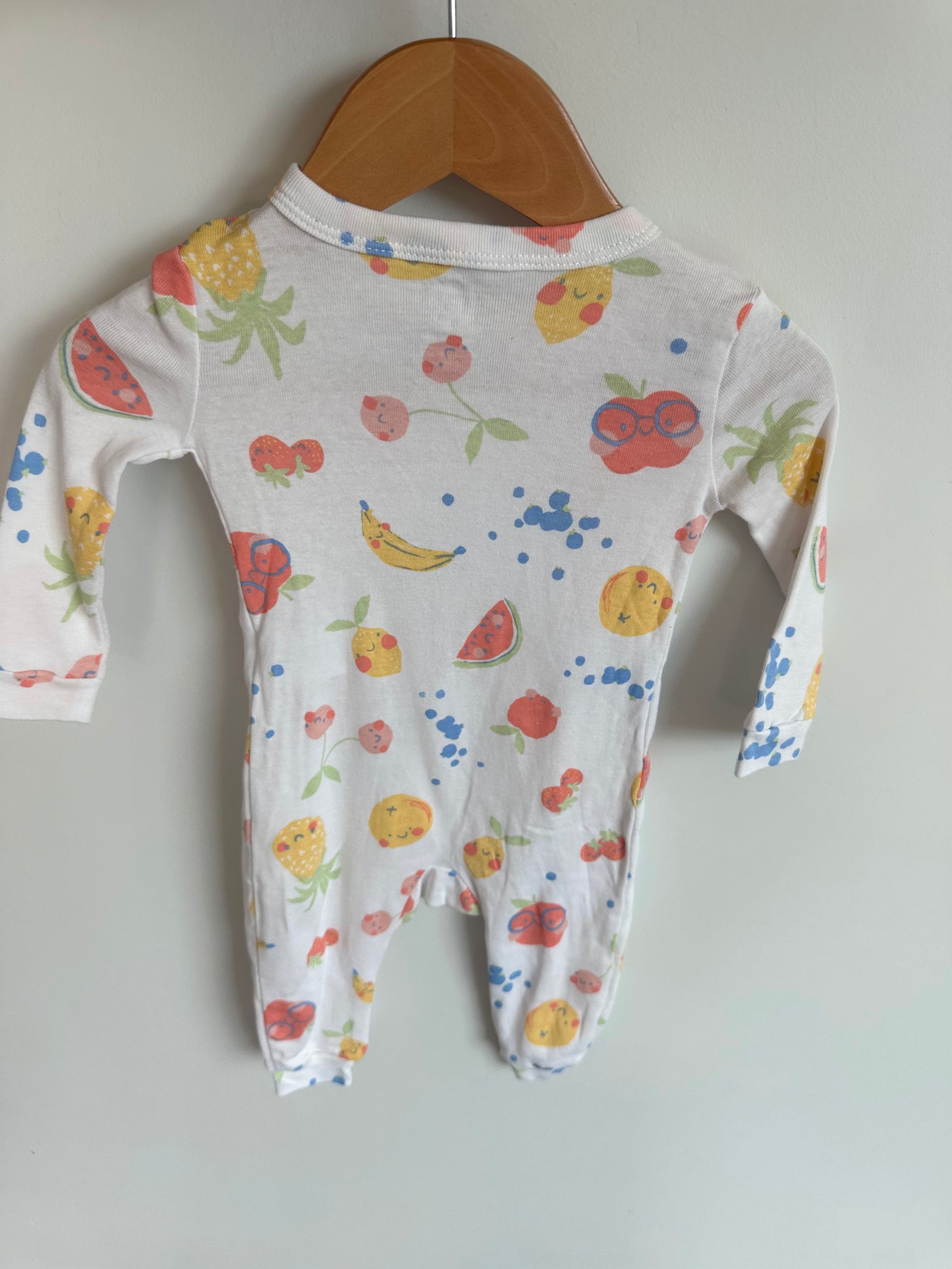 Fruit Side Snap Sleeper + Toque Set / 3-6m