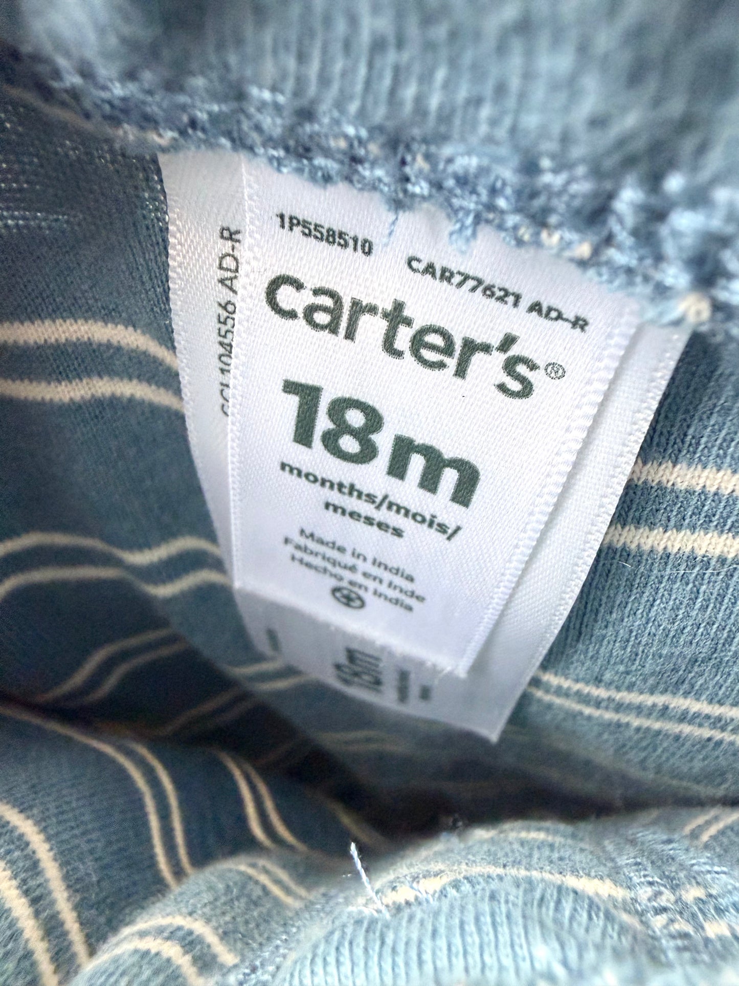 Blue Stripes Drop Crotch Pants / 18m