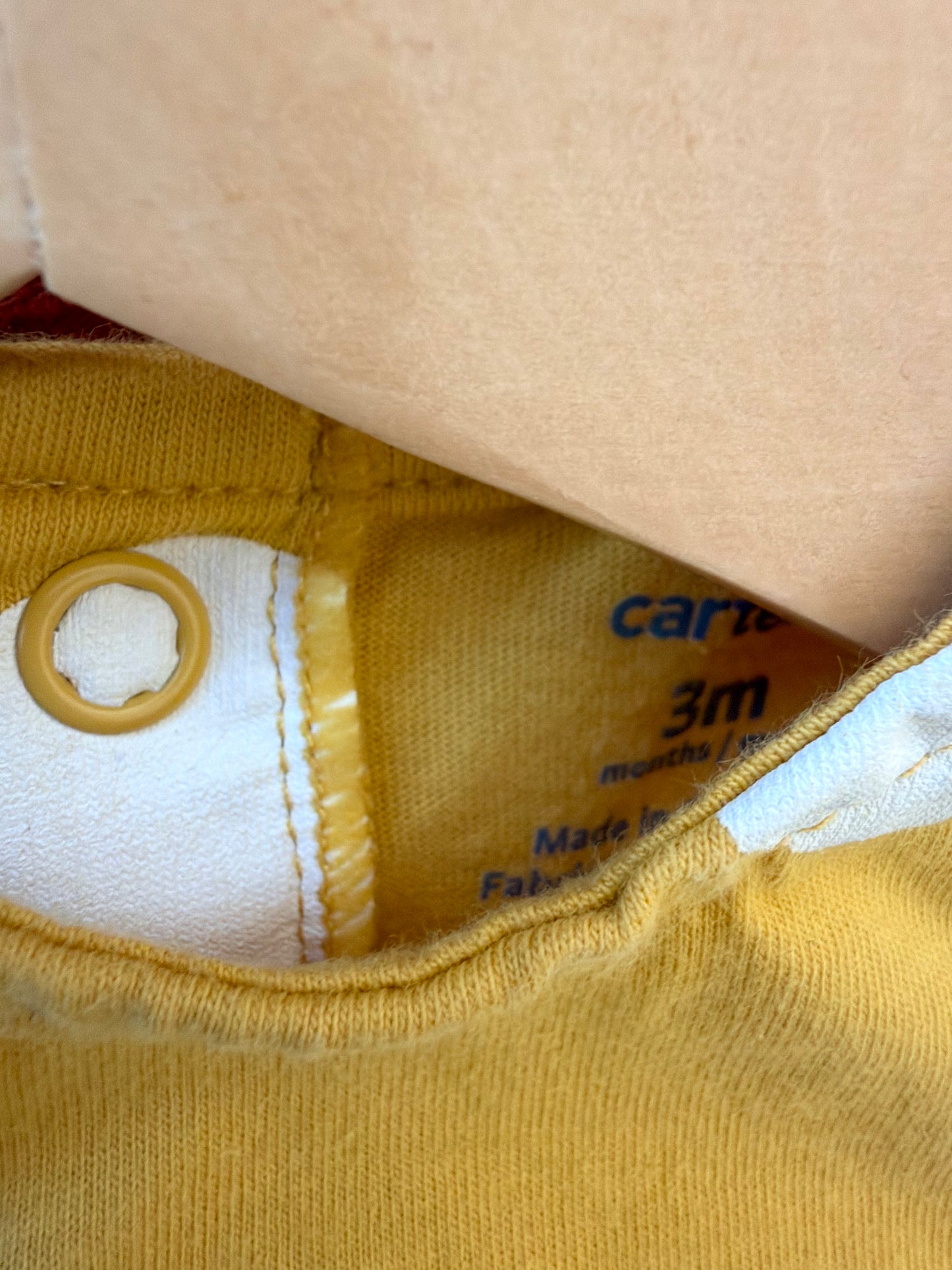 Yellow Dot Long Sleeve Dress / 3m