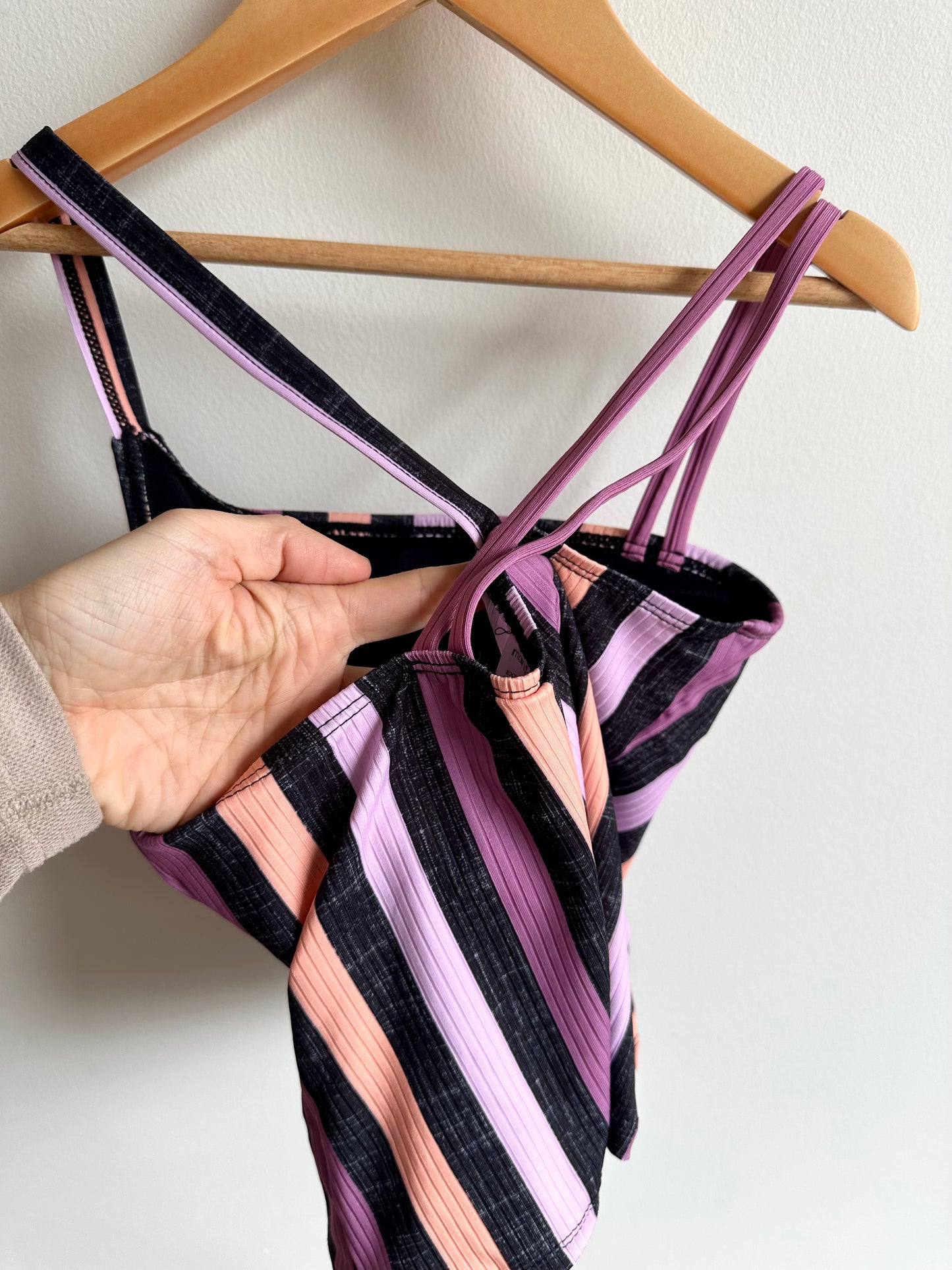 Striped Two Piece Swimsuit (With Tags) / 12 years