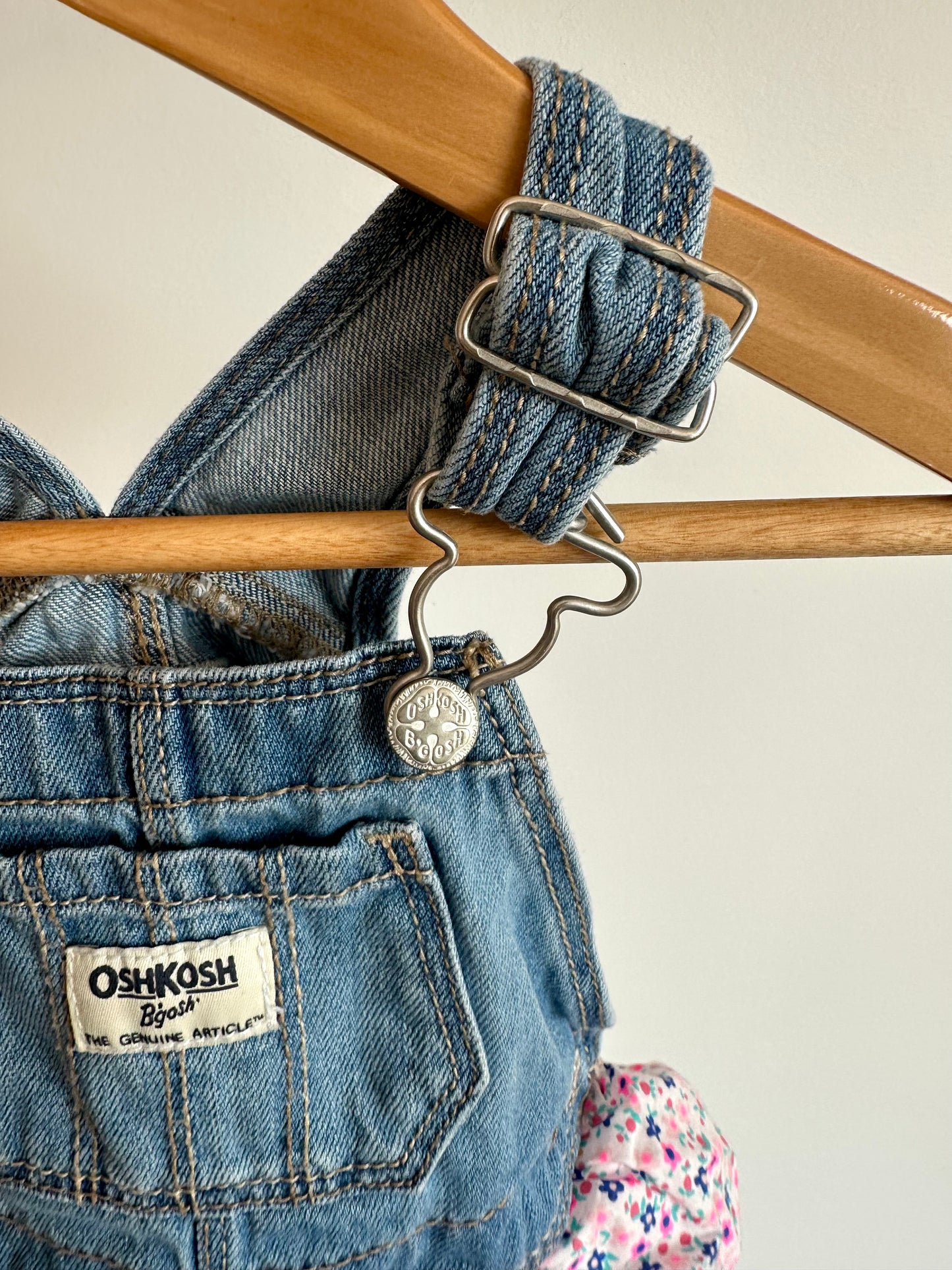 OshKosh Overall Floral Dress / 6-9m