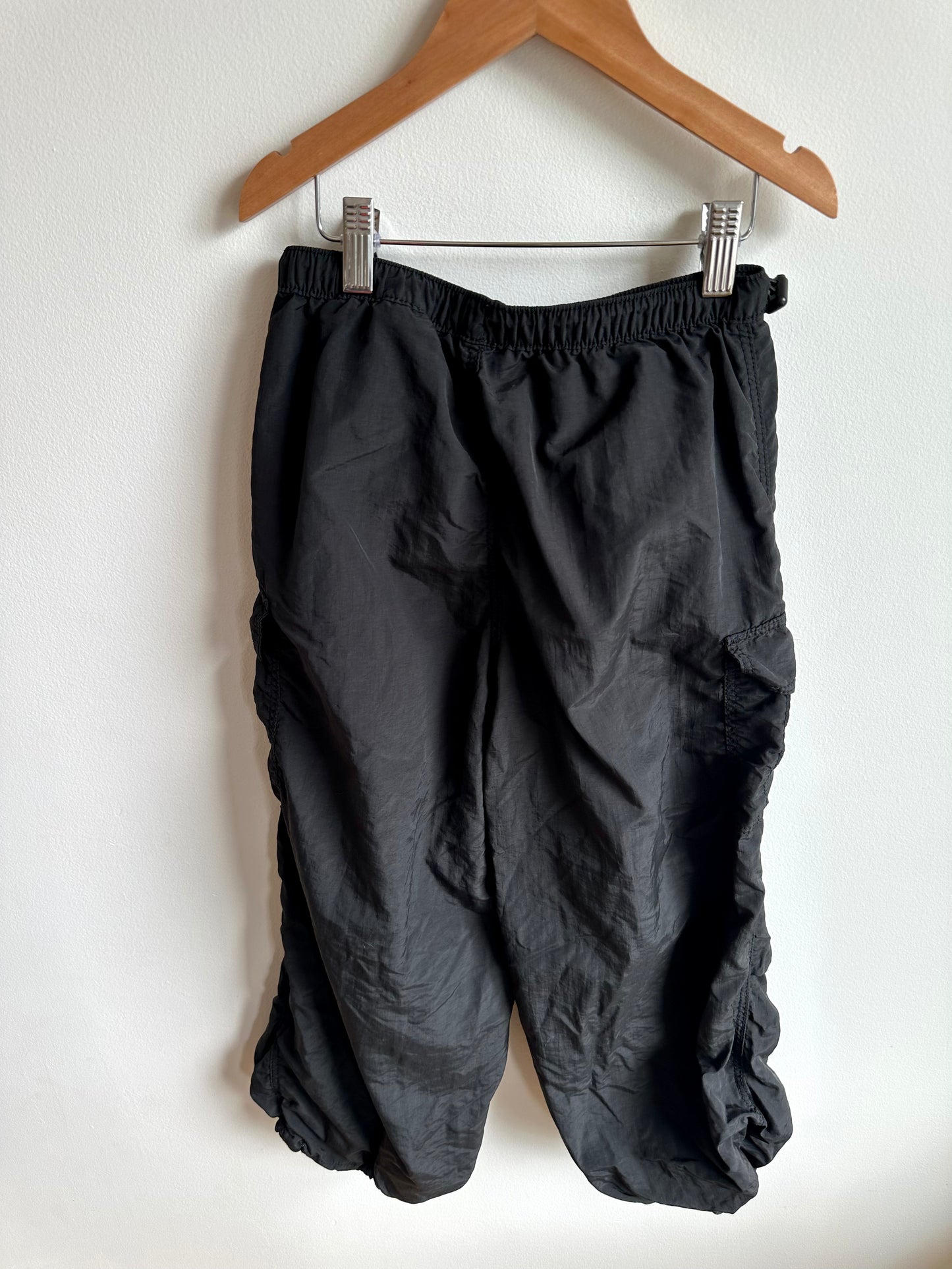 H&M Black Wide Cargo Pants / 8-9 Years