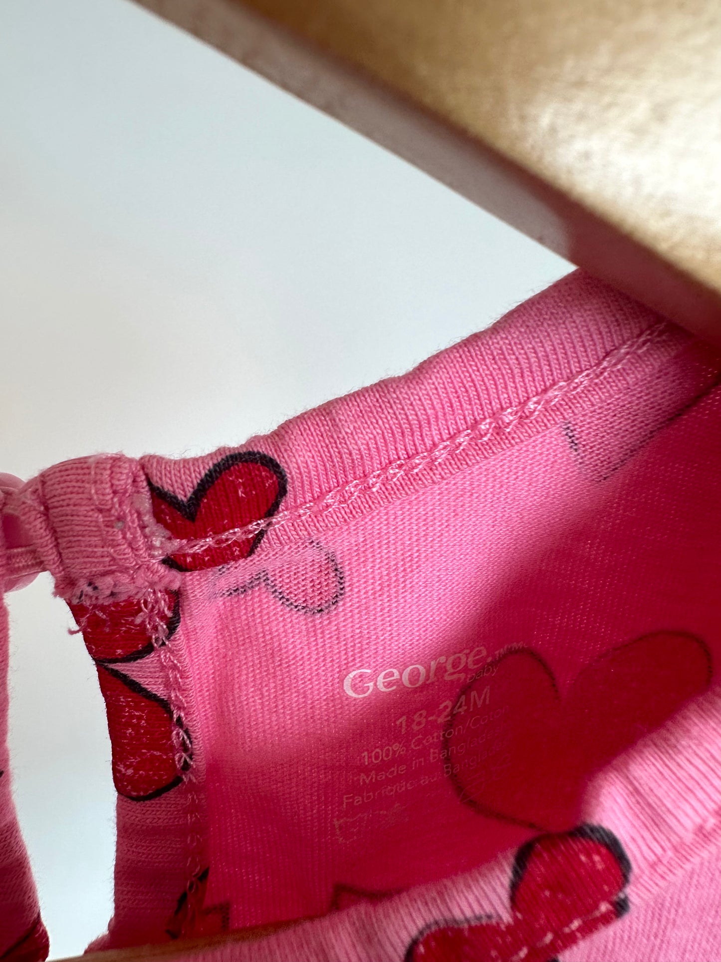 Pink Hearts Dress / 18-24m