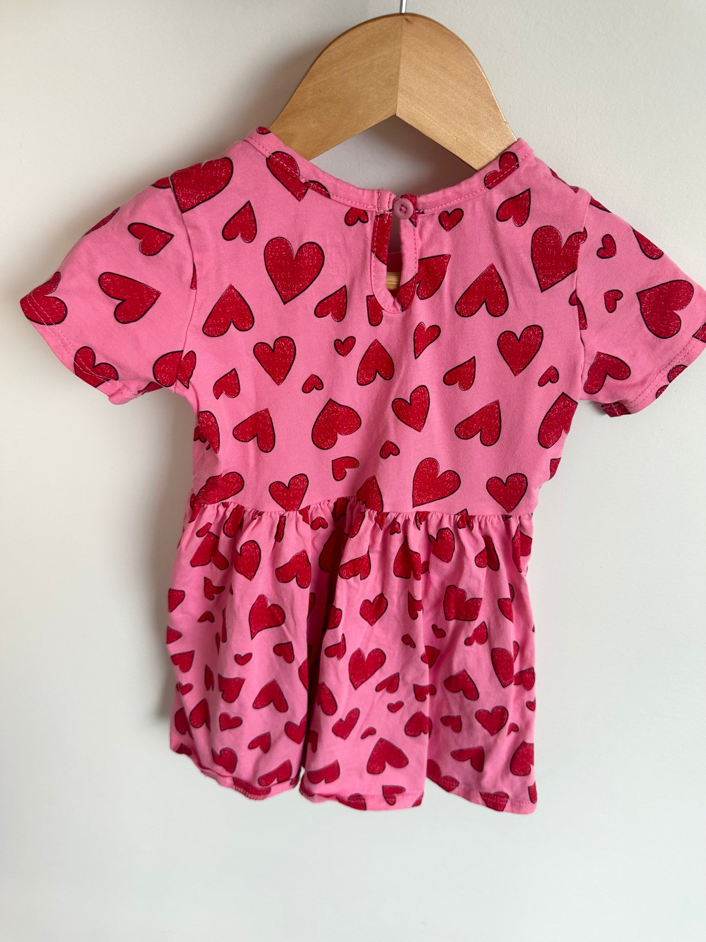 Pink Hearts Dress / 18-24m