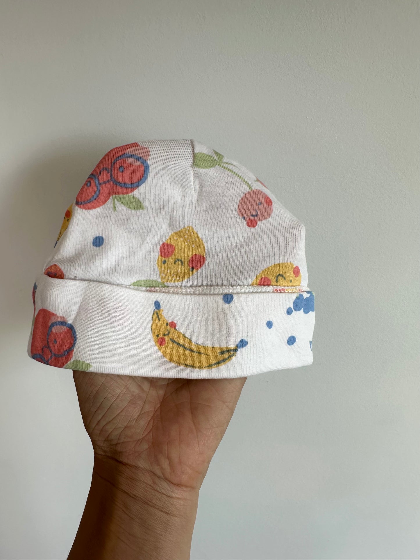 Fruit Side Snap Sleeper + Toque Set / 3-6m