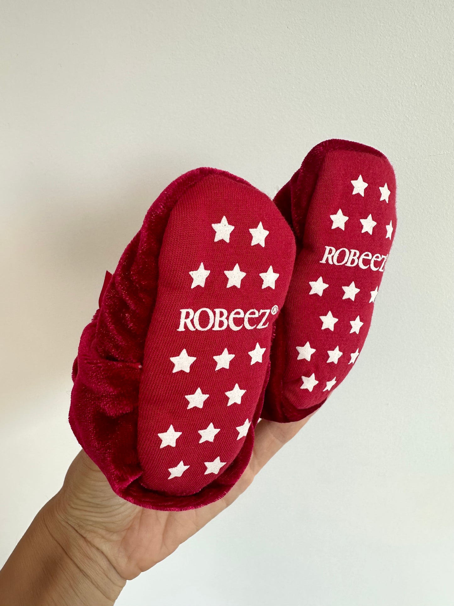 Robeez Red Velour Boots / 3-6m