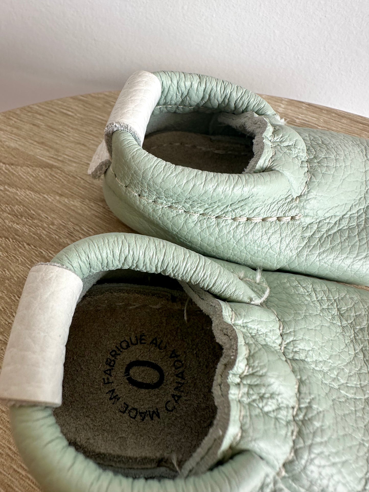 Heyfolks Made In Canada Soft Sole Shoes / Size 0 Infant