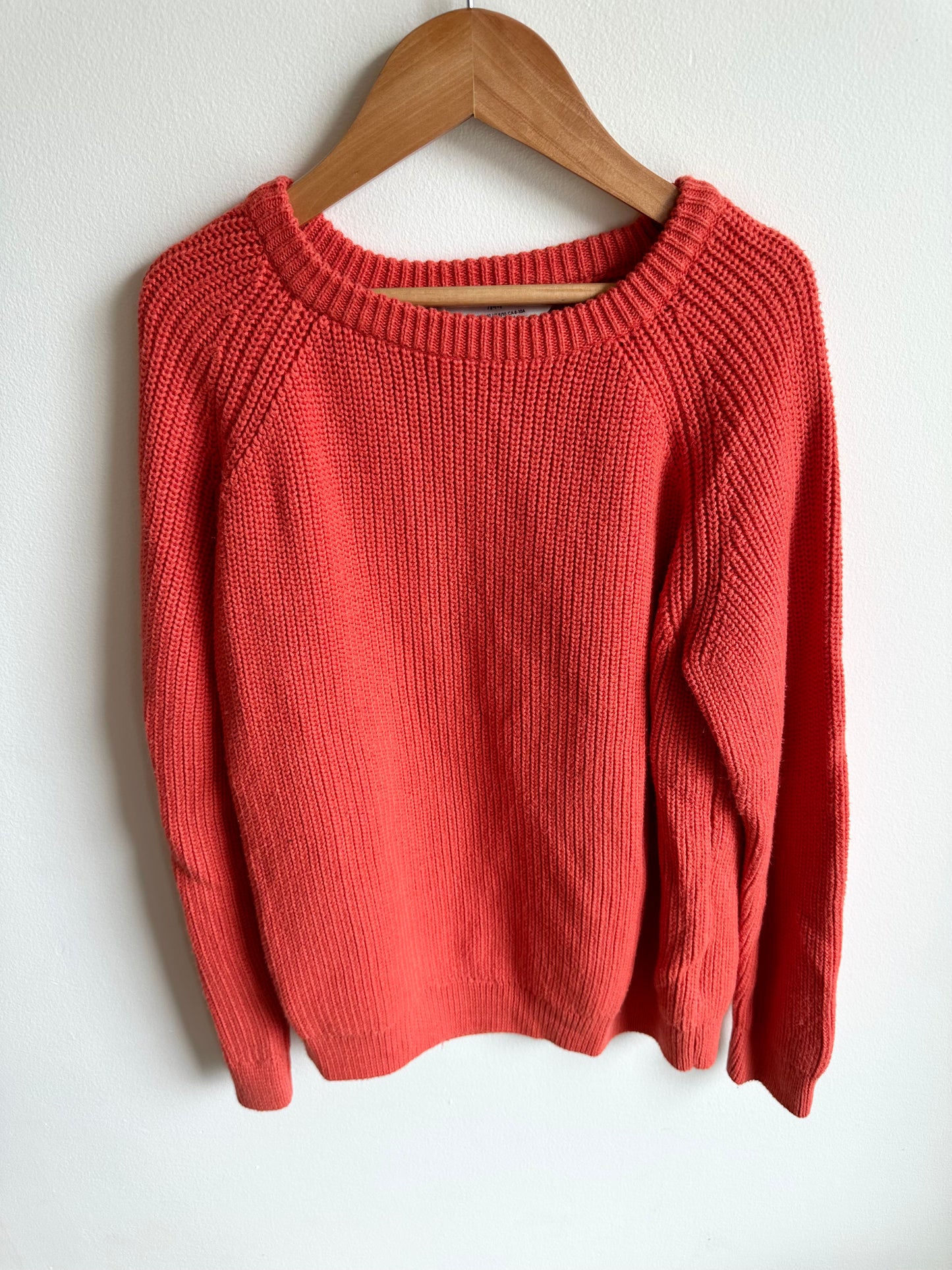 H&M Tangerine Knit Sweater / 8-10 years