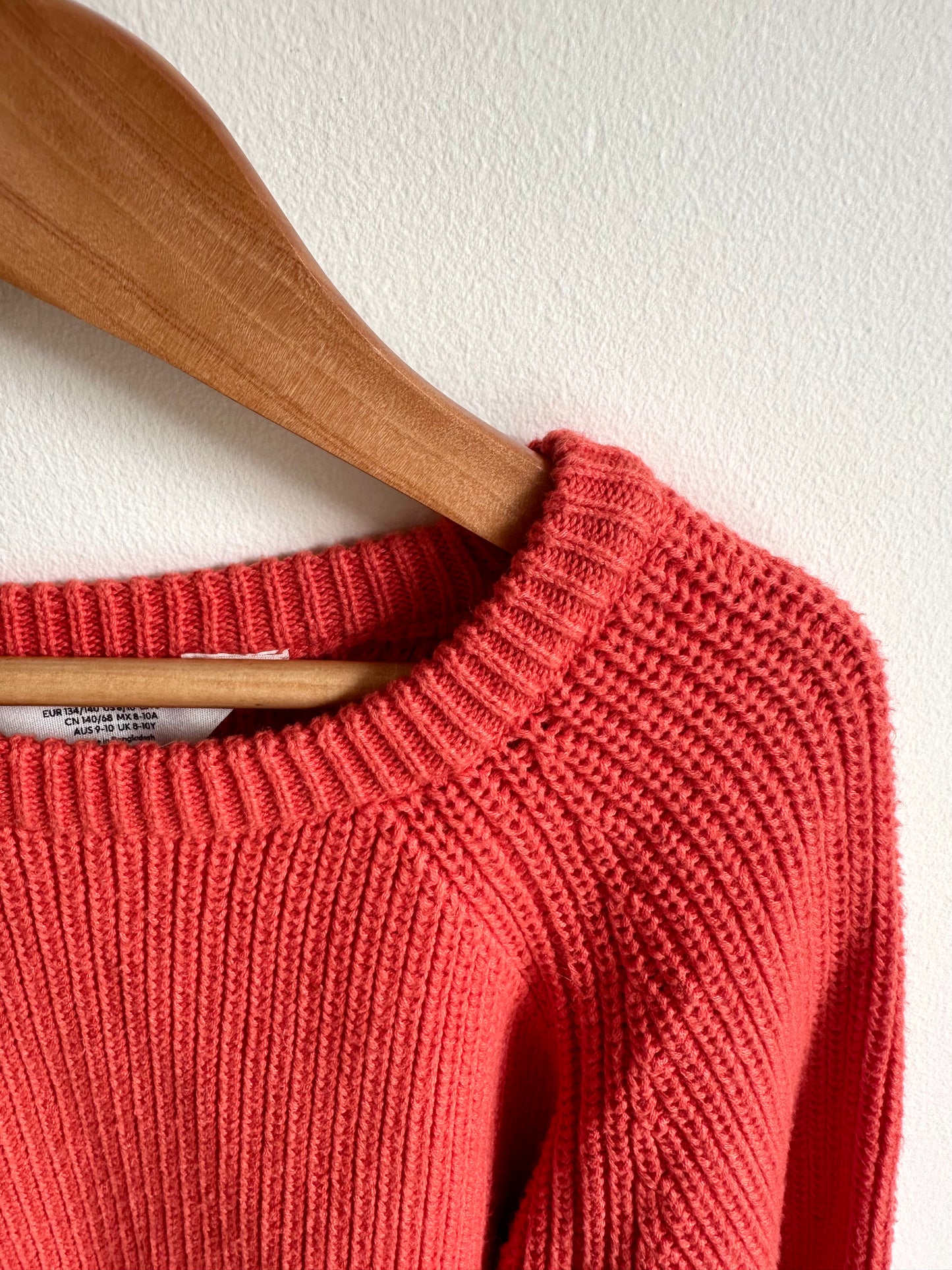 H&M Tangerine Knit Sweater / 8-10 years