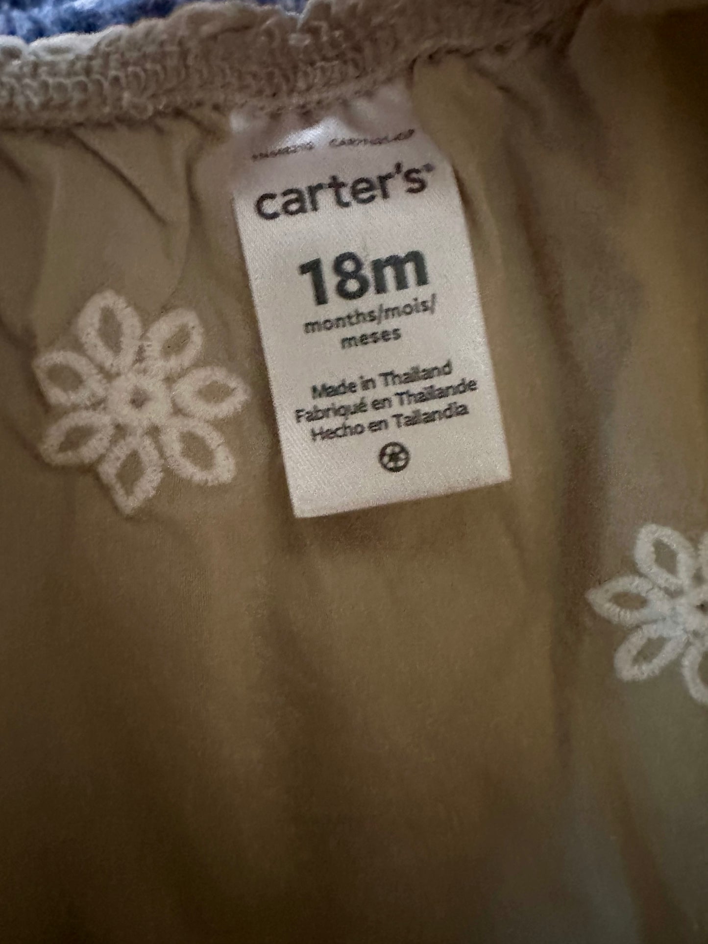 Flower Embroidered Tank Top / 18m