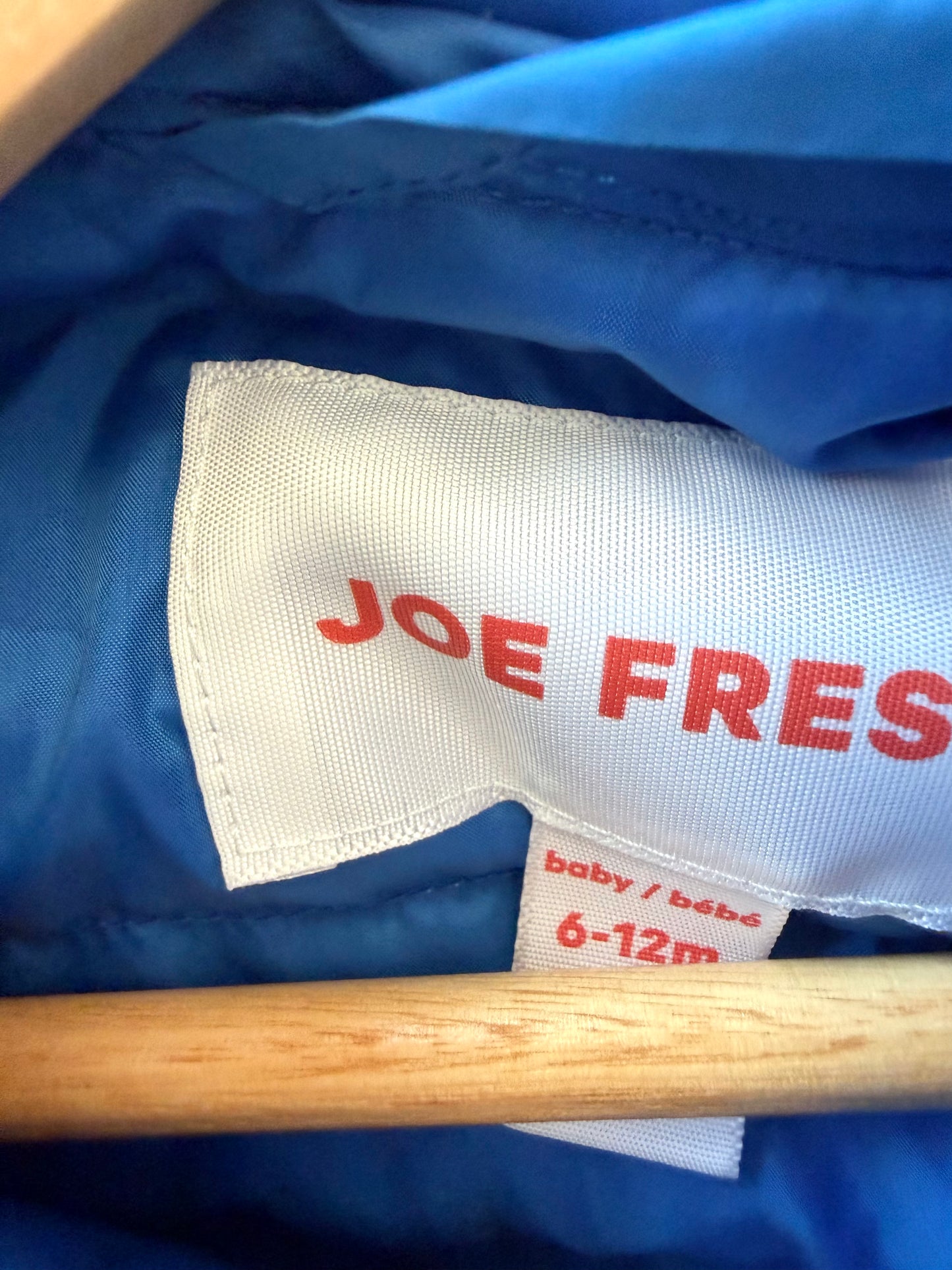 Blue Puffer Jacket / 6-12m