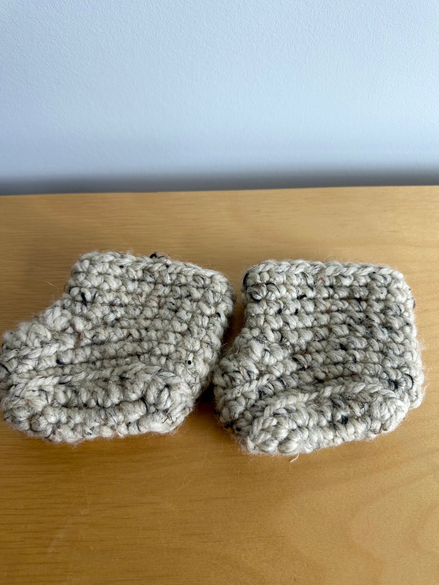 Handcrafted Knit Booties / 6-12m