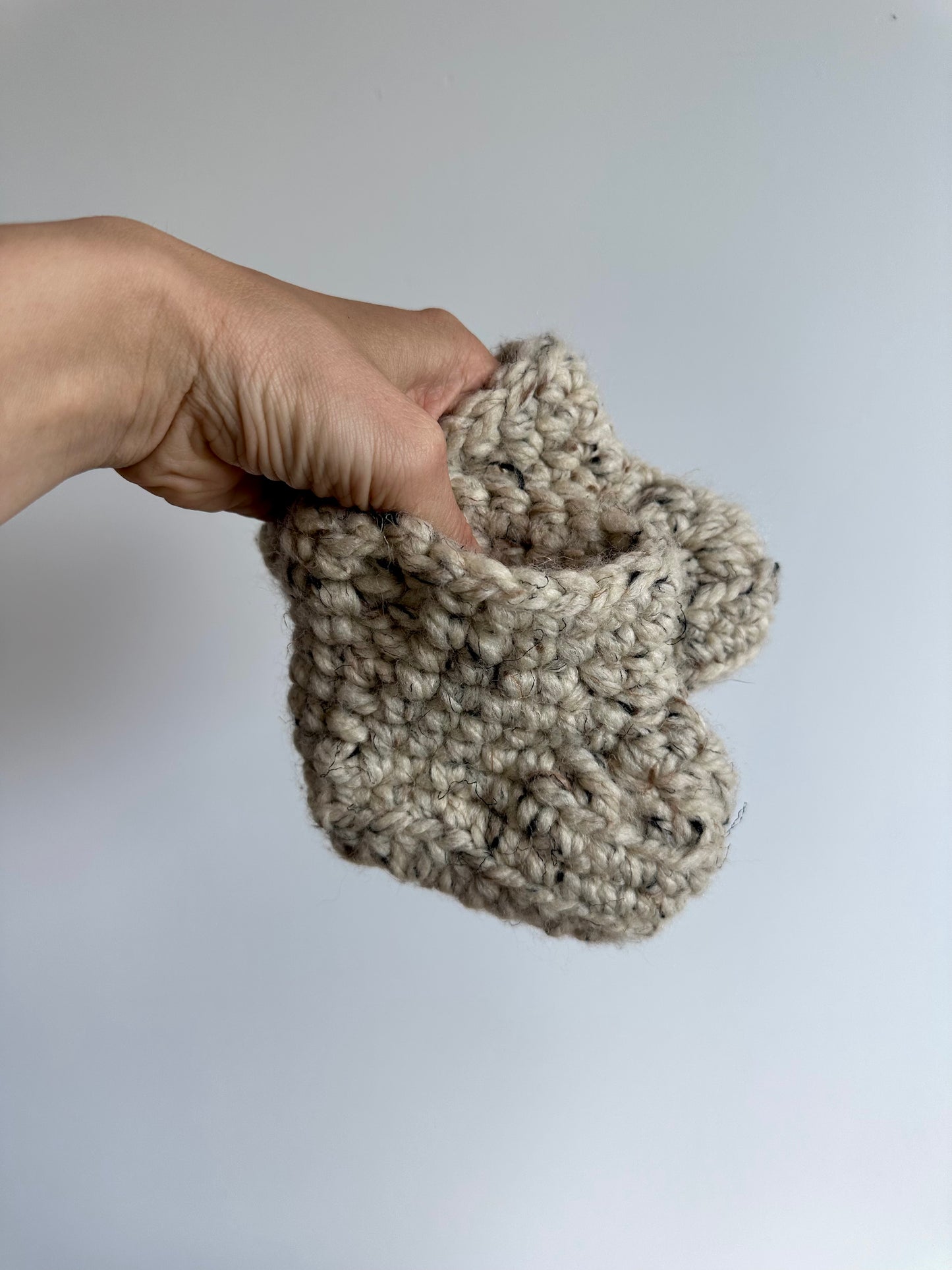 Handcrafted Knit Booties / 6-12m
