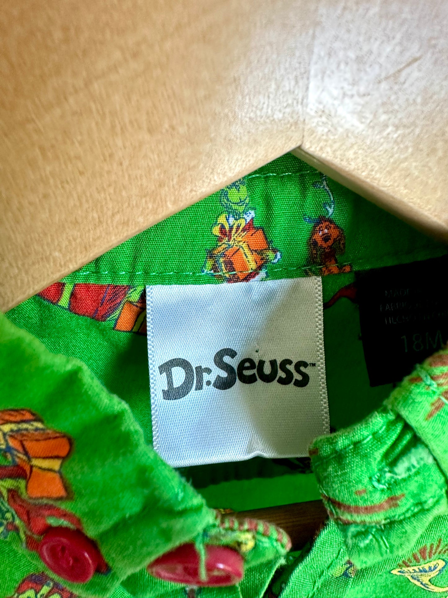 Dr. Seuss Grey Collared Long Sleeve / 18m