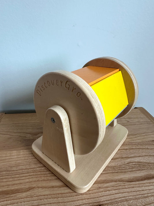 DiscoverGro Wooden Spinning Rainbow Toy (No Shipping)