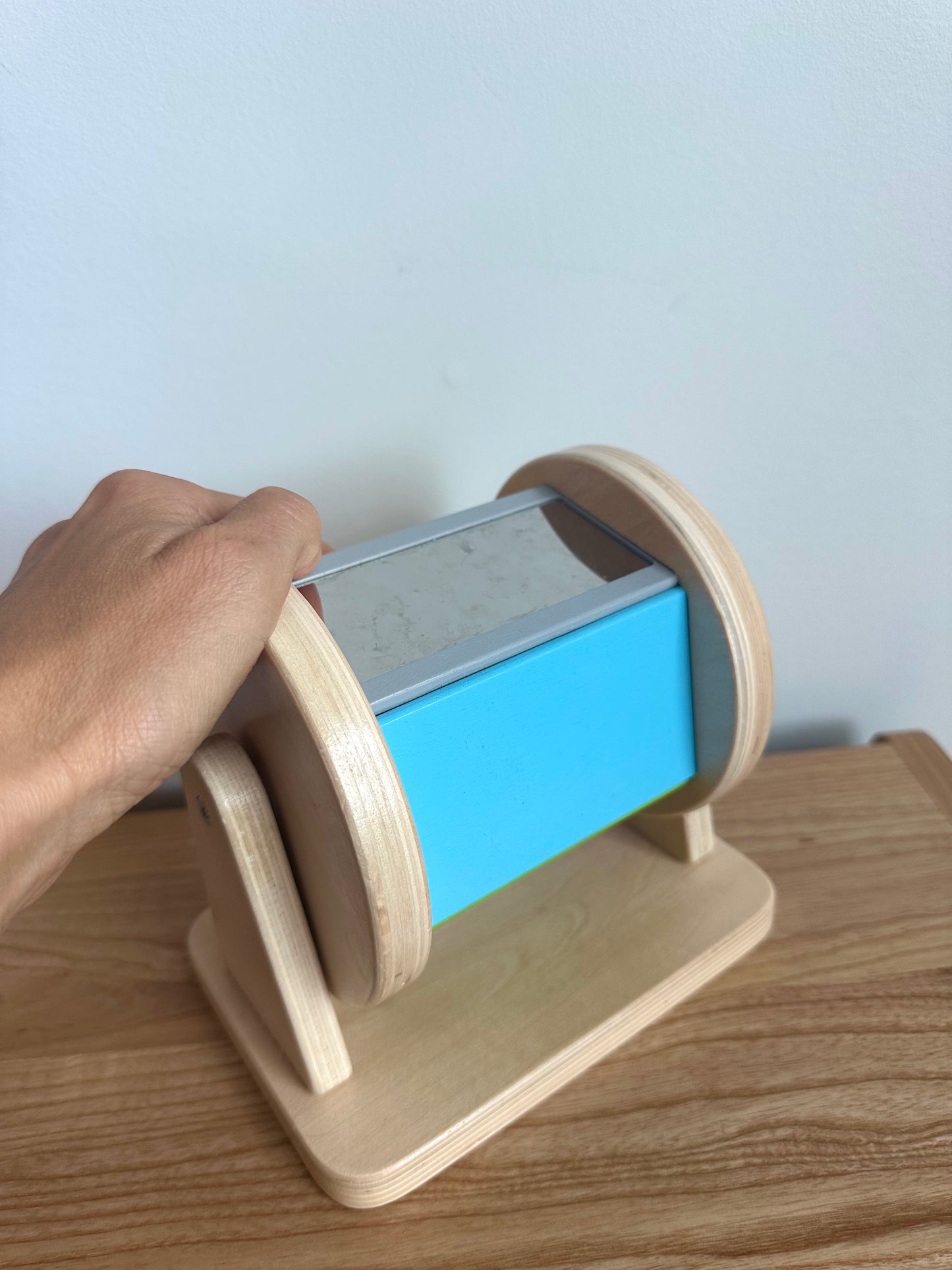 DiscoverGro Wooden Spinning Rainbow Toy (No Shipping)
