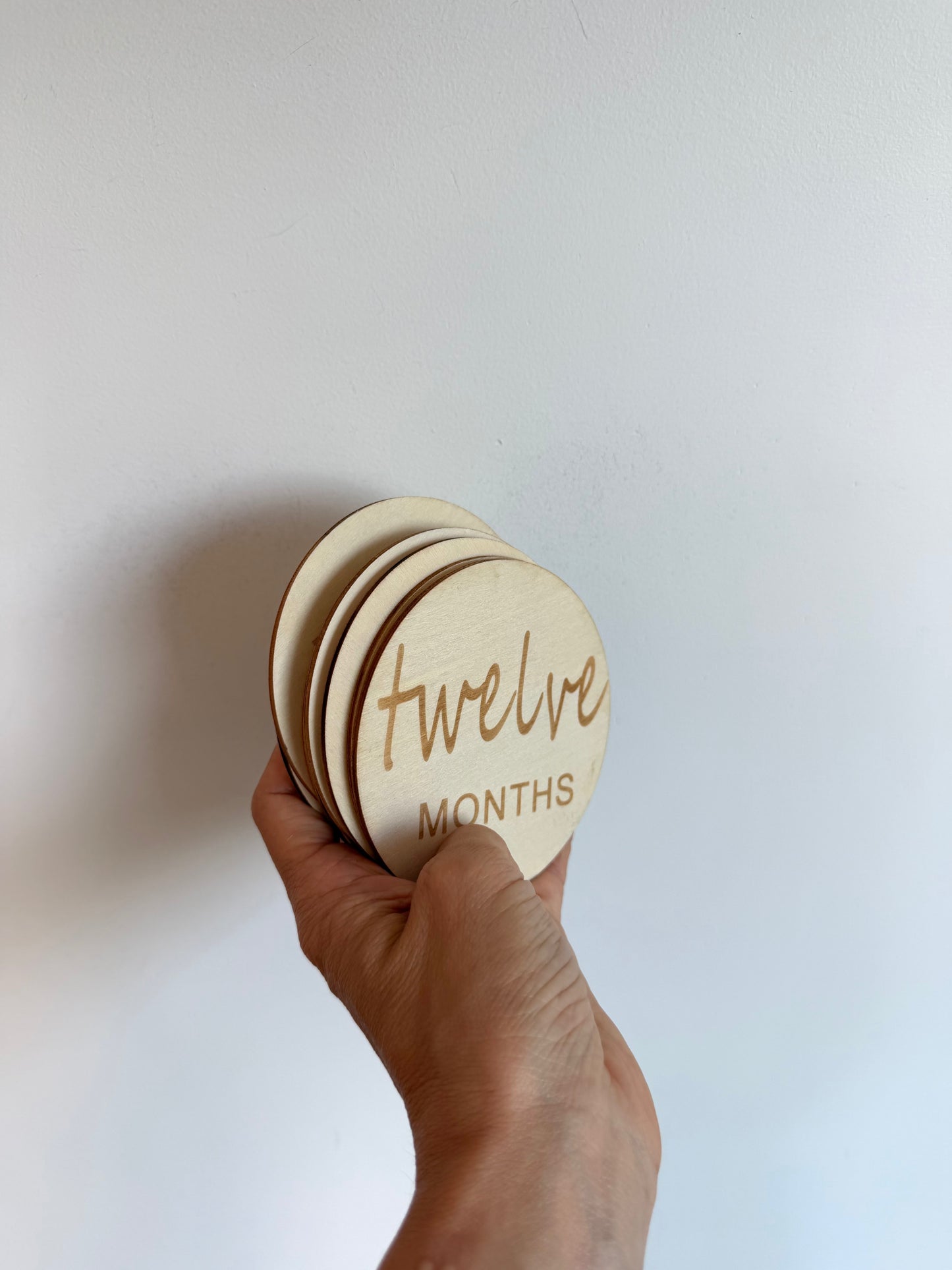 Wooden Circle Milestones (1-12m)