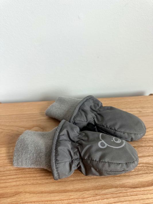 Komi Solid Grey Mittens / 6-12m