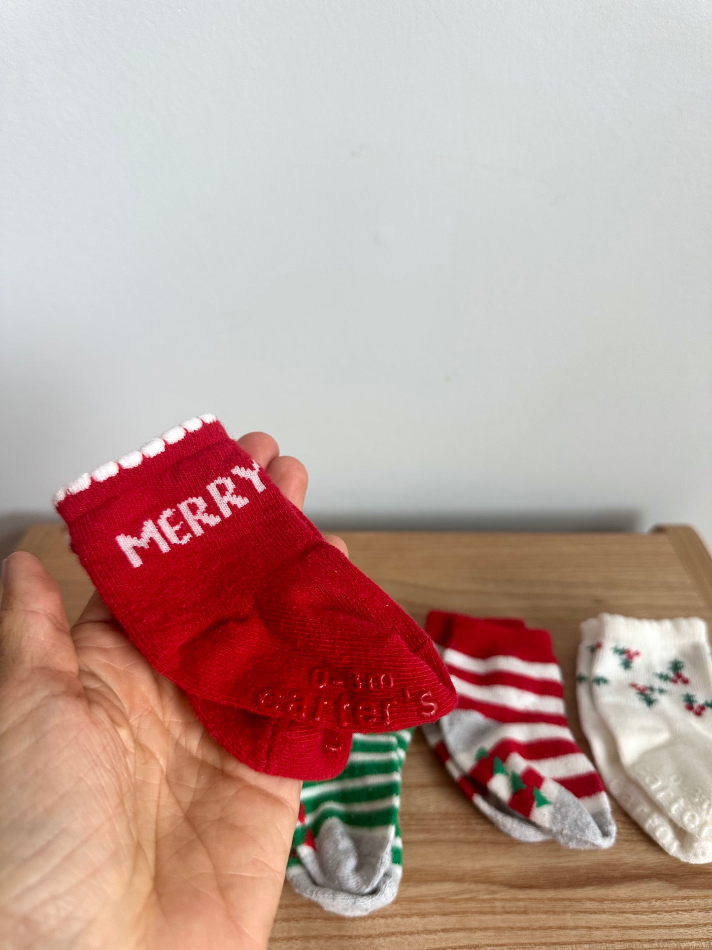 Set of Four Socks Festive Socks / 0-3m