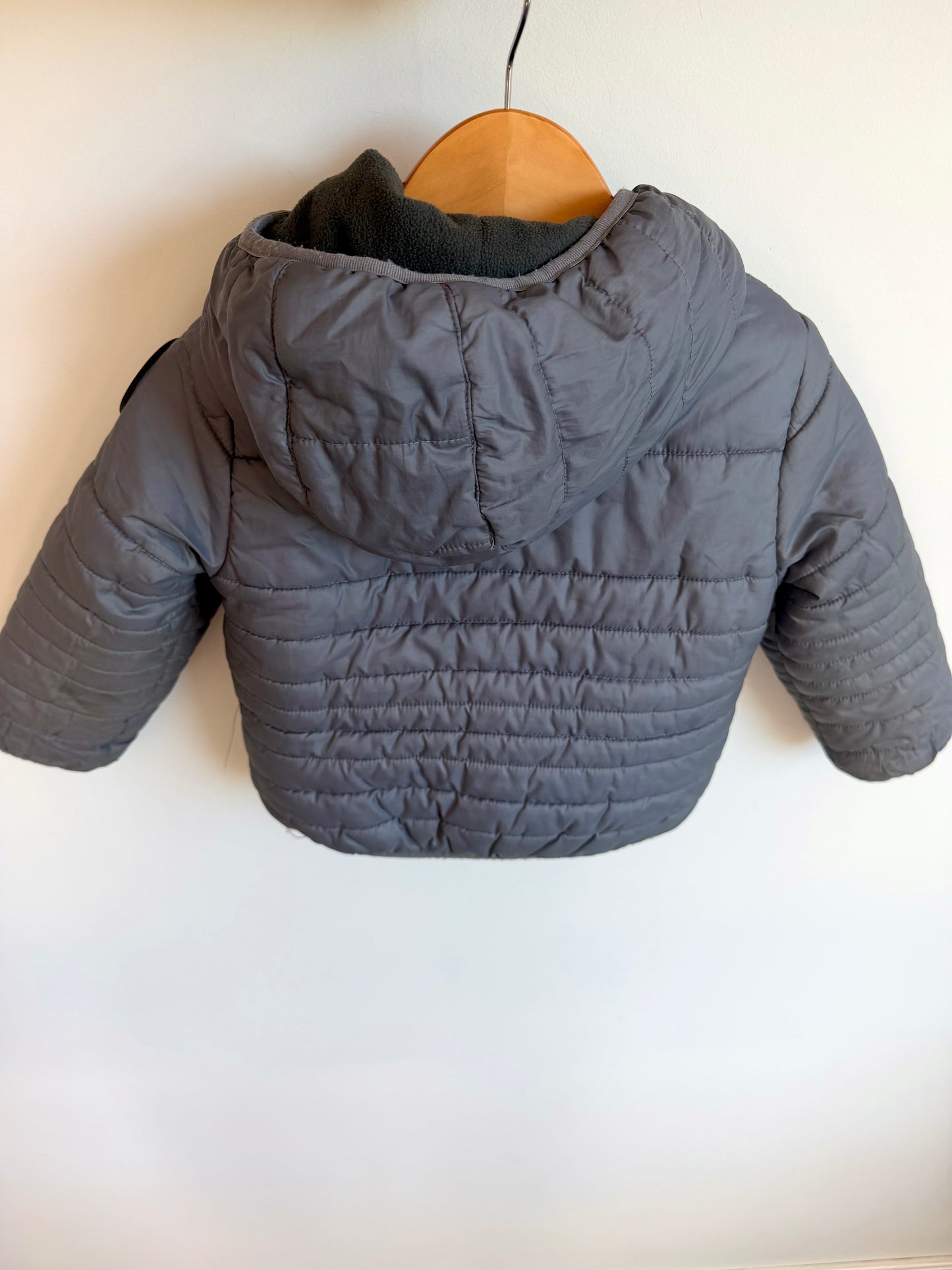 Nike Fleece Lined Grey Puffer Jacket / 2T