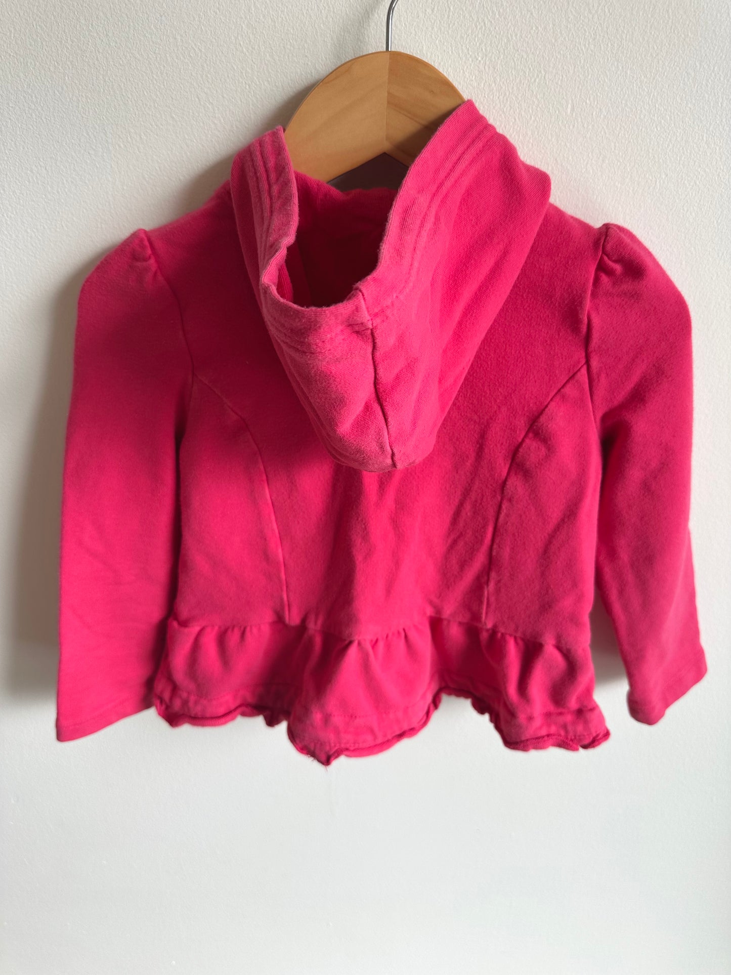 Calvin Klein Pink Ruffle Hood Sweater / 3T