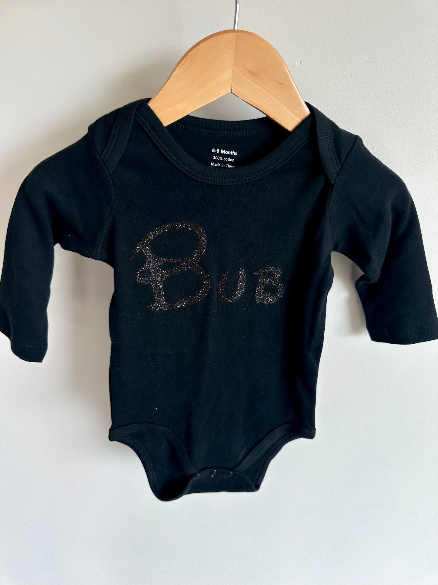 Black Bub Bodysuit / 6-9m