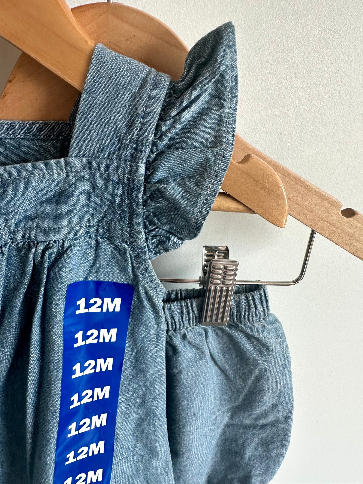Chambray Top + Shorts / 12m