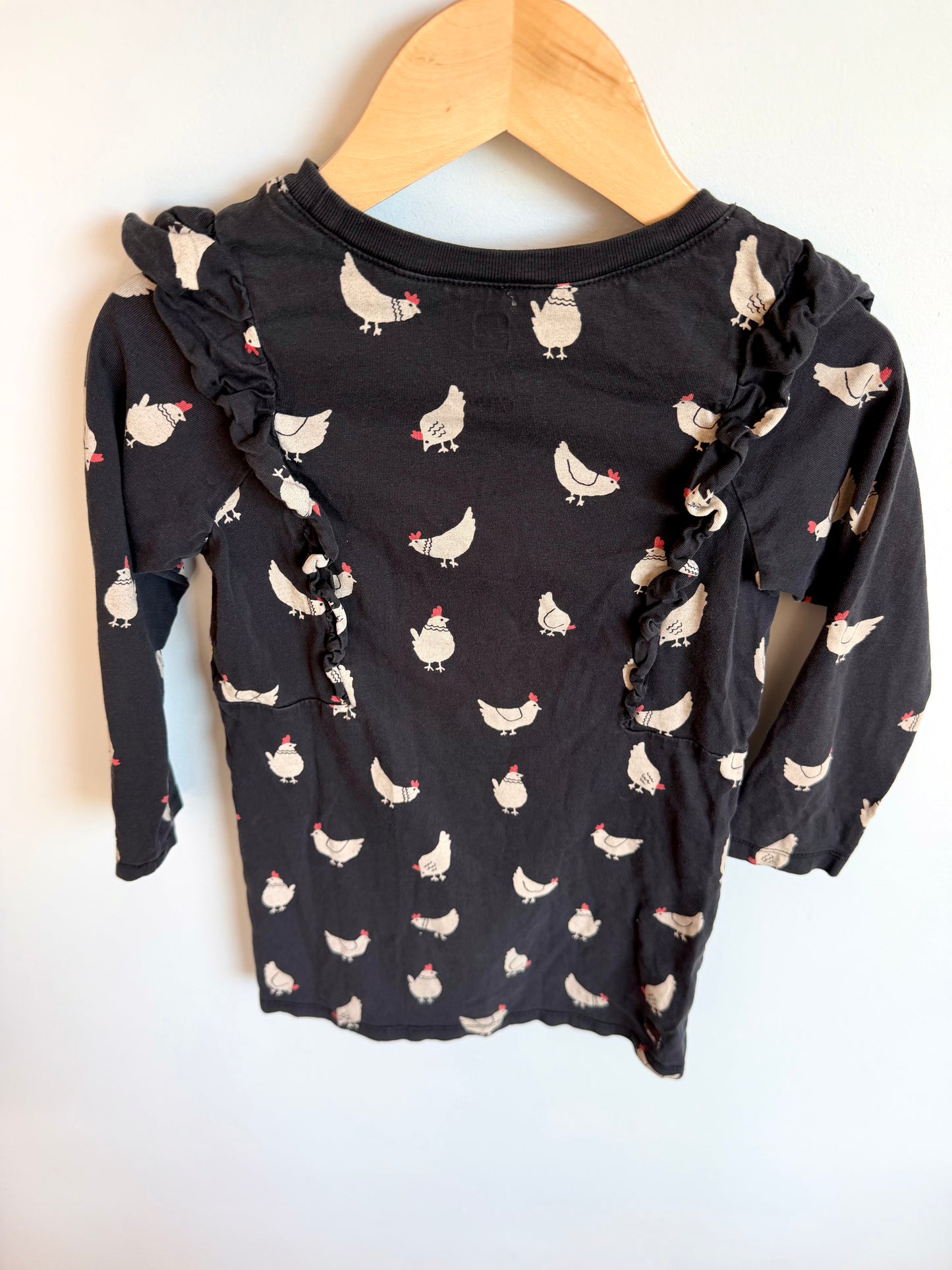 Tea Collection Dark Chicken Dress / 4-5 years