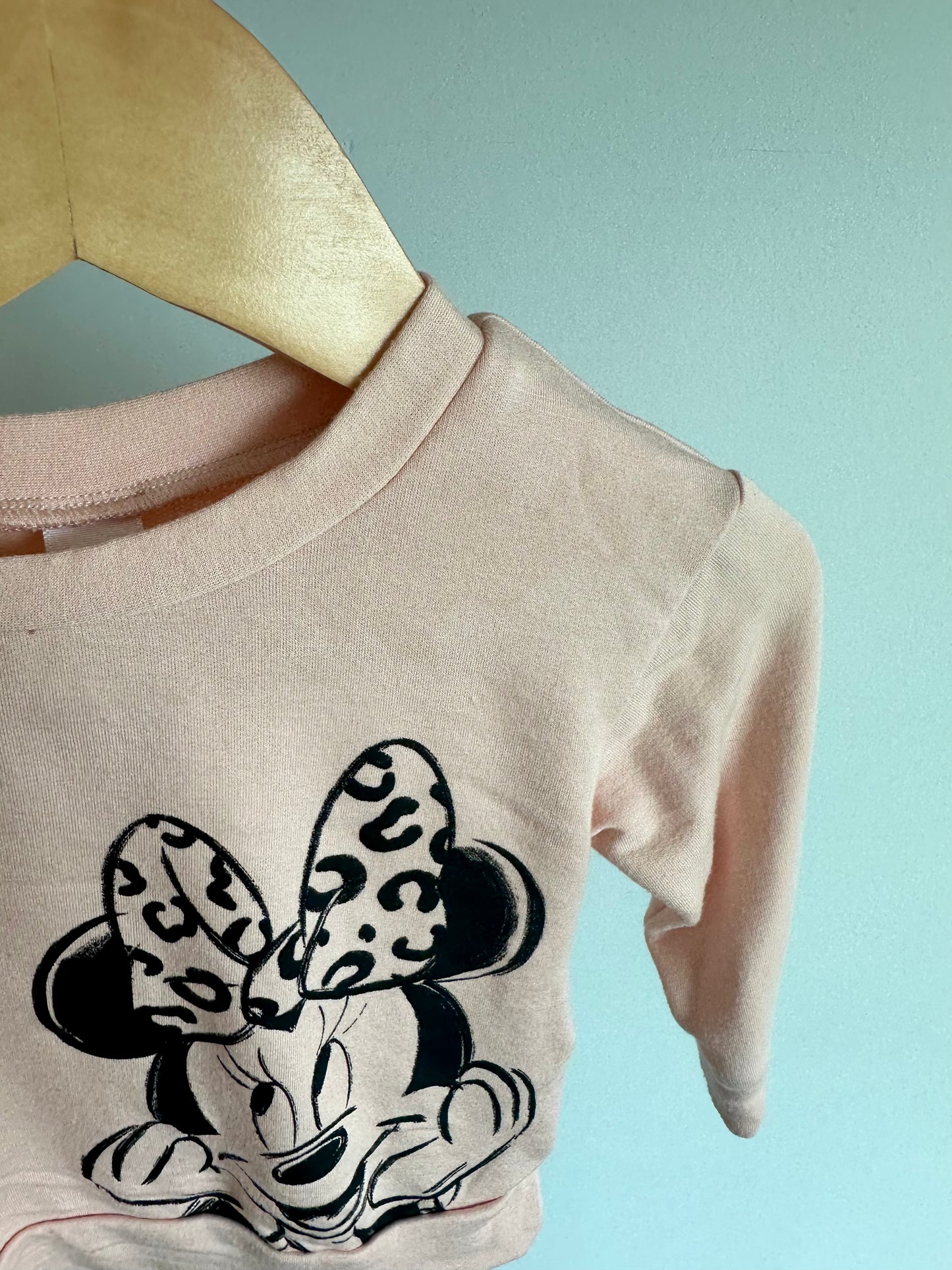 Pink Minnie Viscose Crewneck / 3-6m