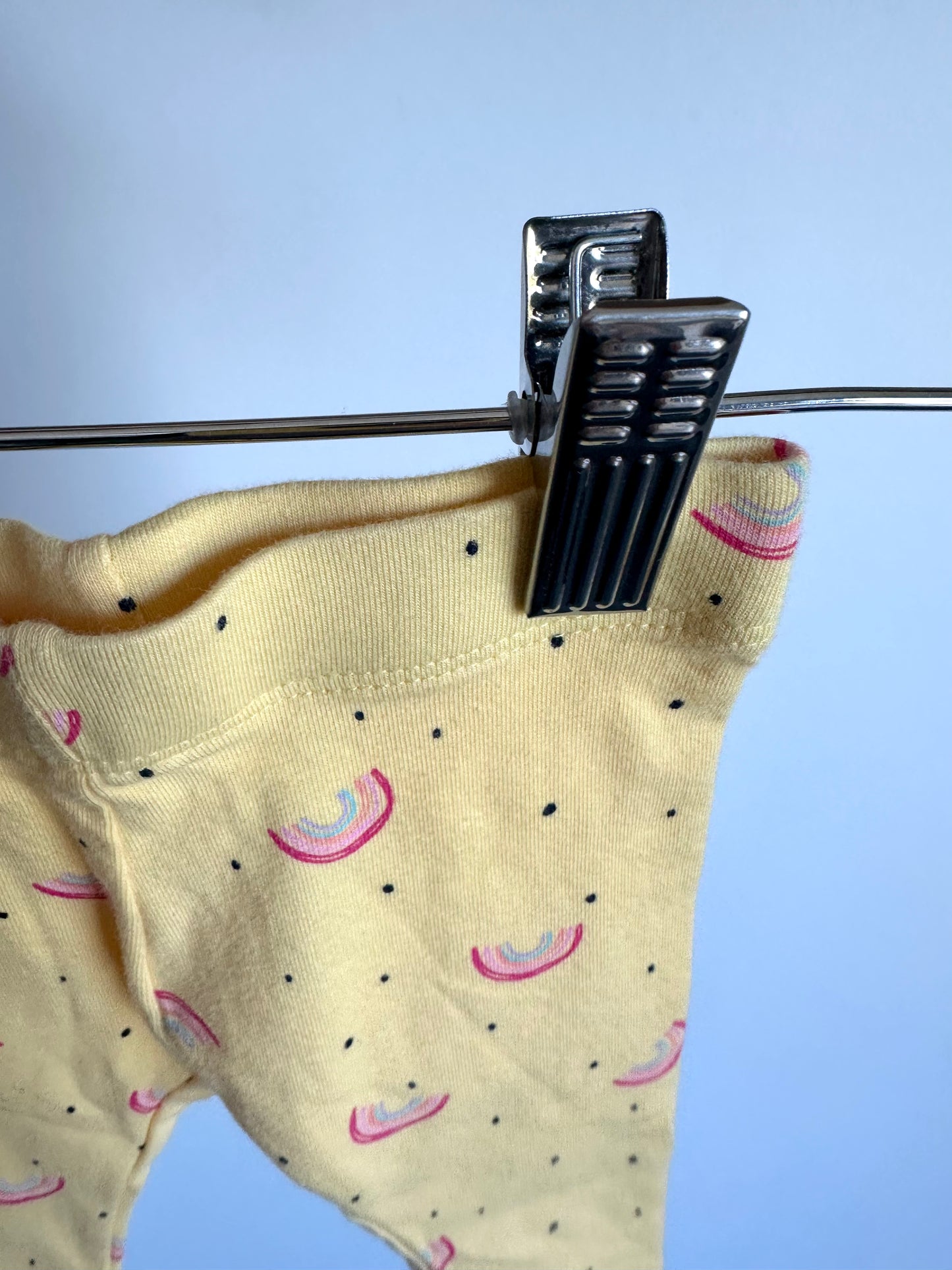 Yellow Rainbow Leggings / 0-3m