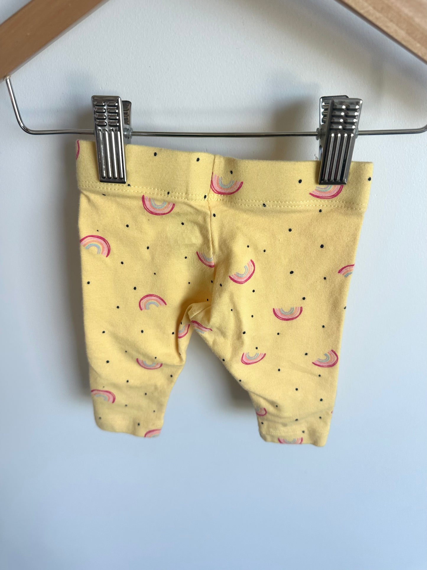 Yellow Rainbow Leggings / 0-3m