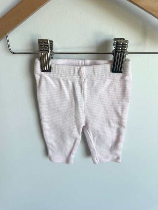 Newborn Pink Striped Pants / 0m