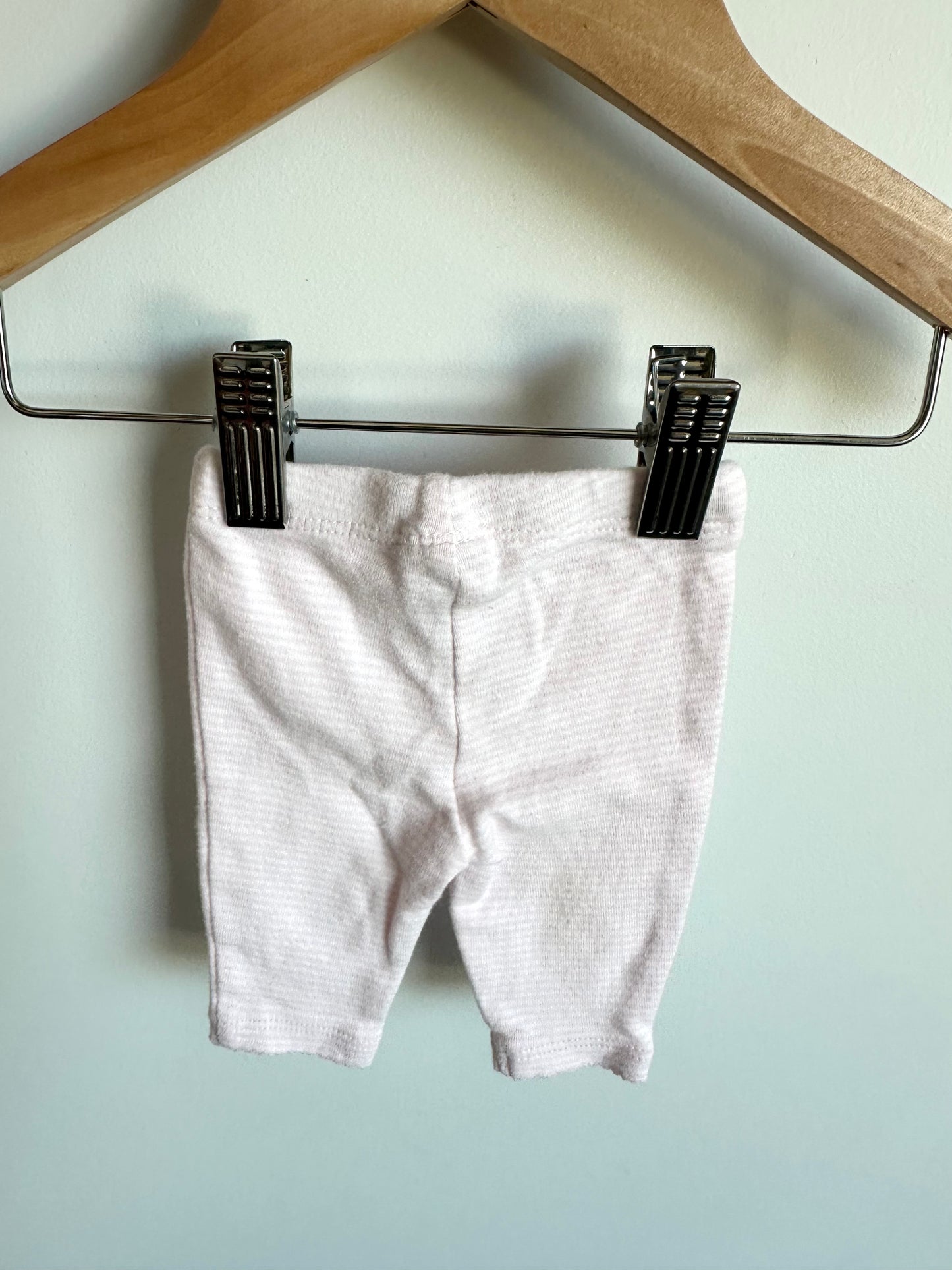 Newborn Pink Striped Pants / 0m