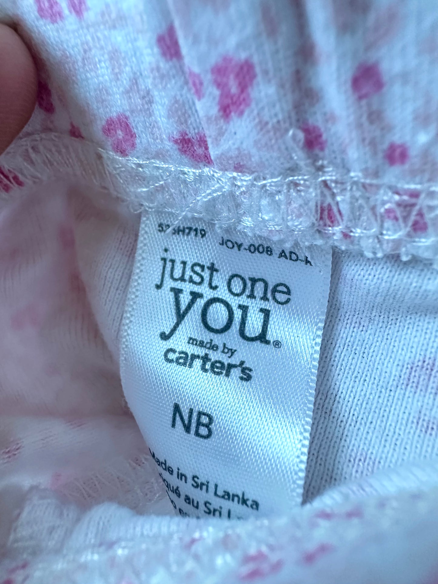 Newborn Pink Mini Flowers Pants / 0m