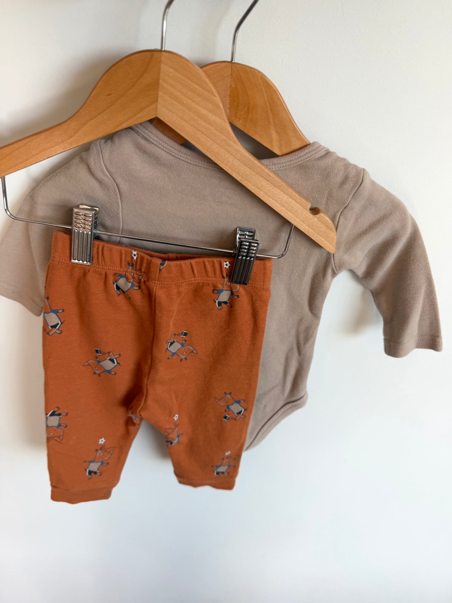 Soccer + Football Bodysuit + Pants Set / 6m