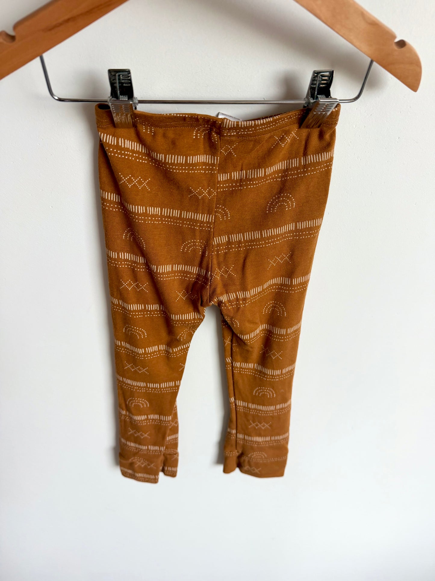 Little & Lively Tan Rainbow Leggings / 2T