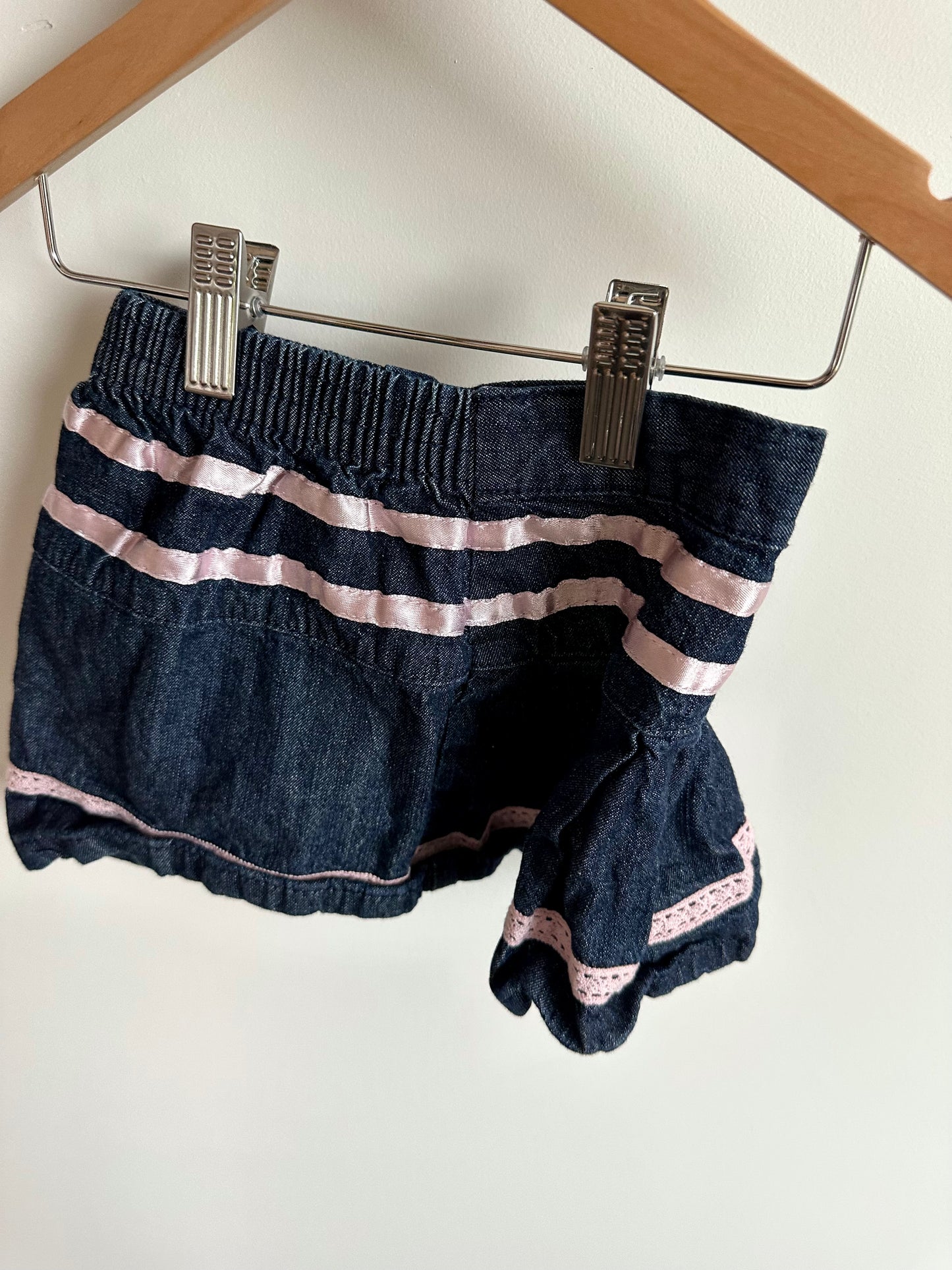 Bow Jean Skirt with Bottoms / 12m