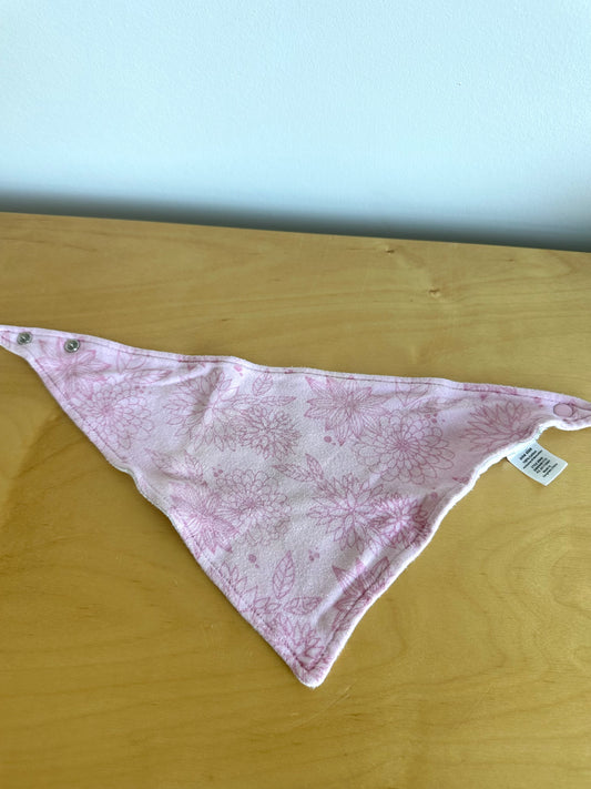 Pink Floral Triangle Bib