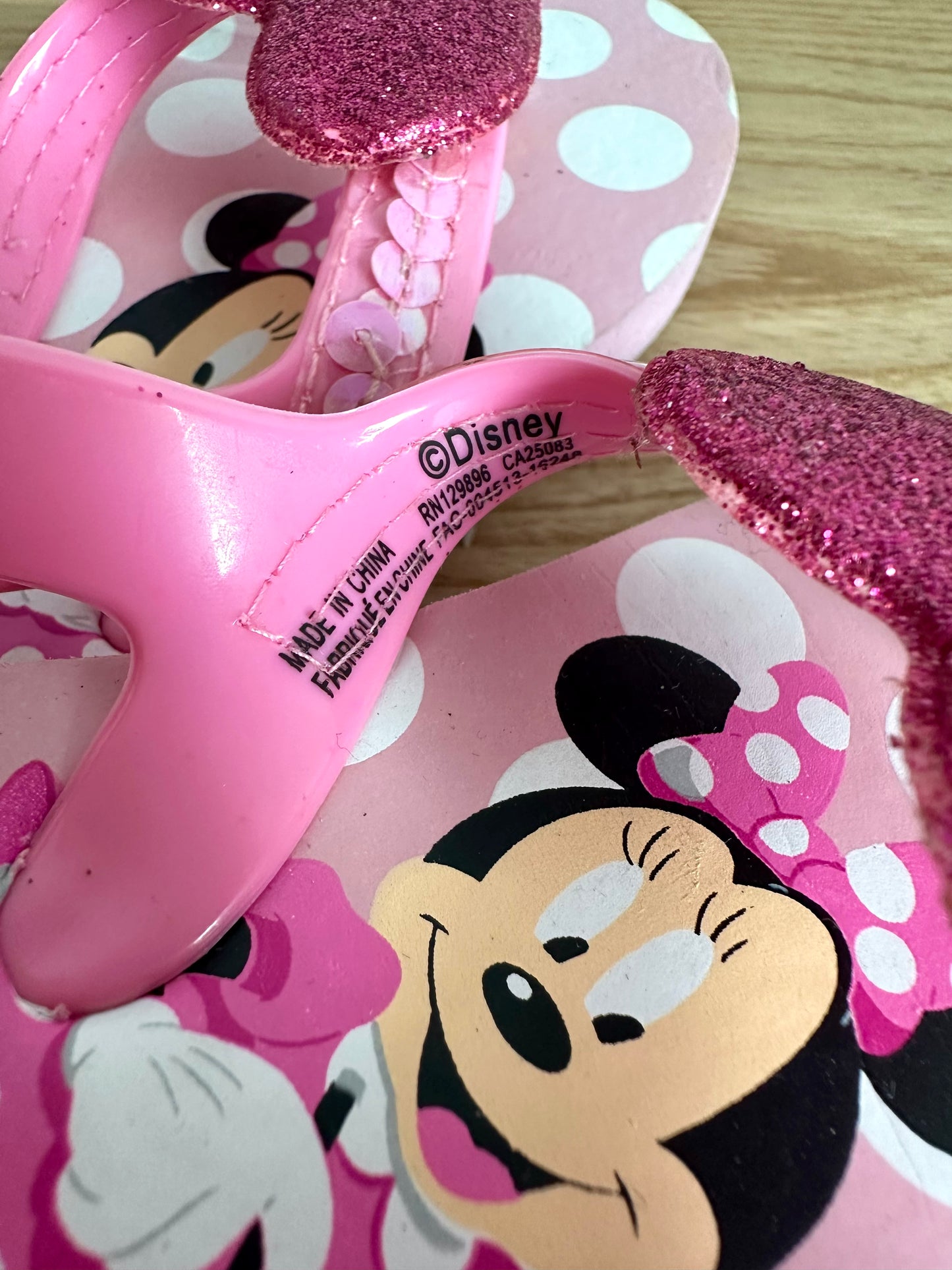 Heart Minnie Sandal / Size 7-8 Toddler