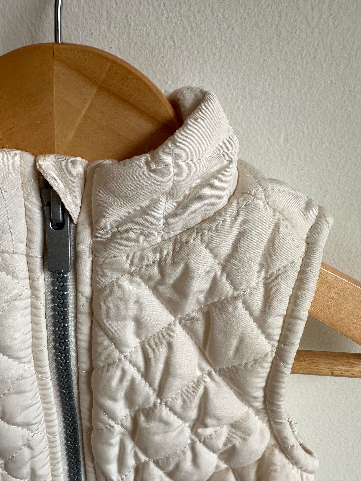 Cream Quilted Vest / 0-3m