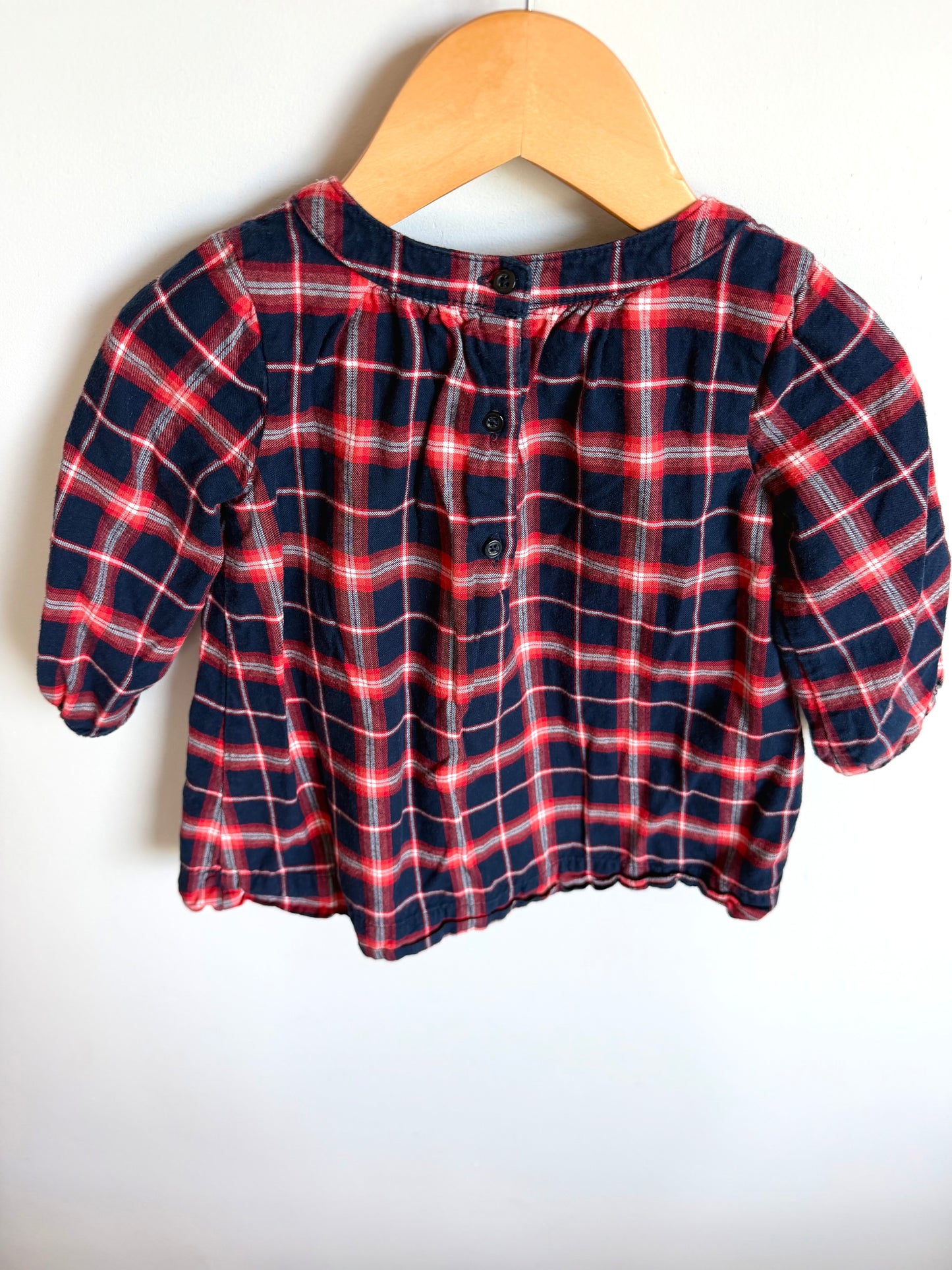 Plaid Bow Dress / 12-18m