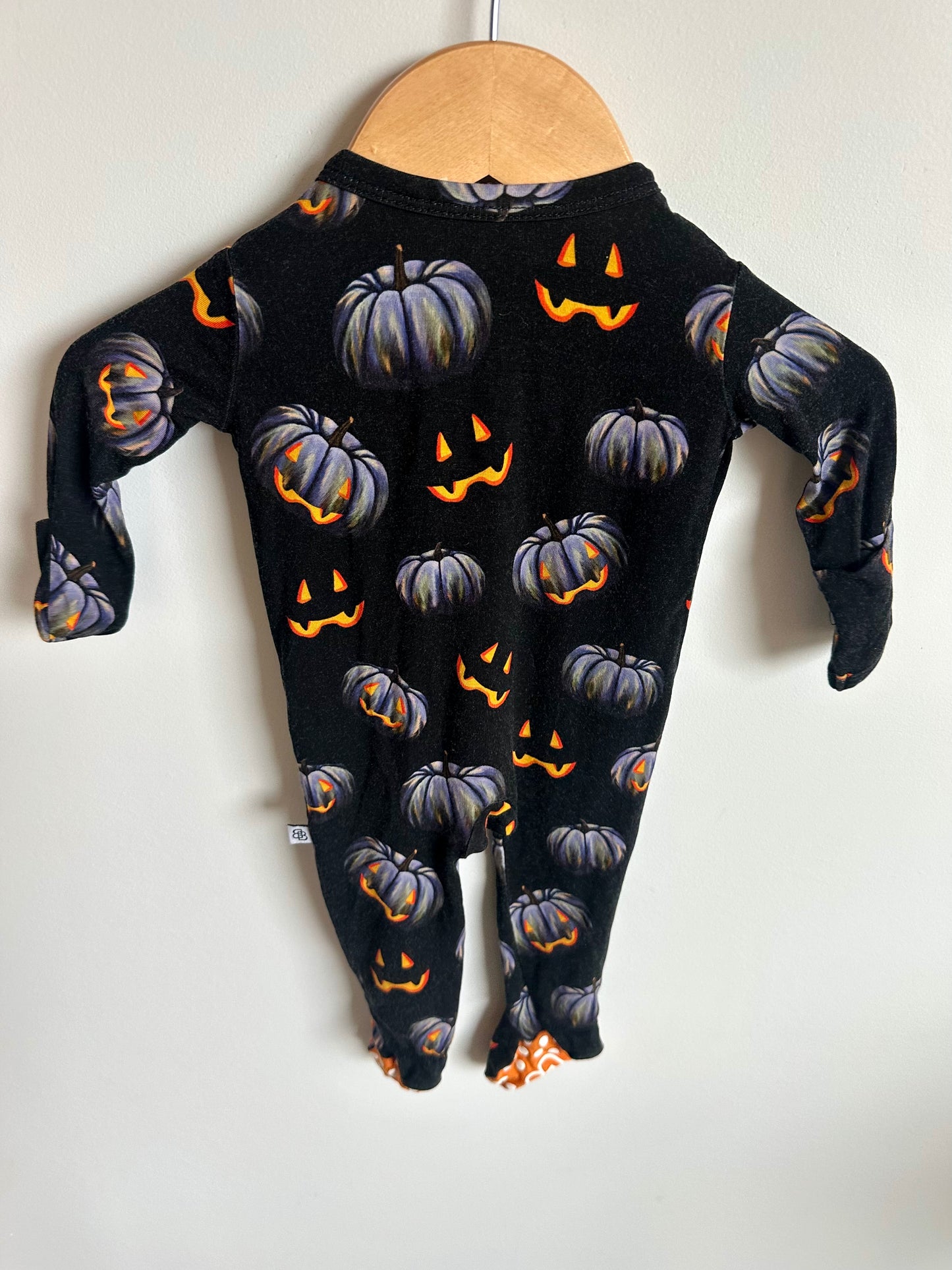 Newborn Bamboo Jack-O-Lantern Sleeper / 0m
