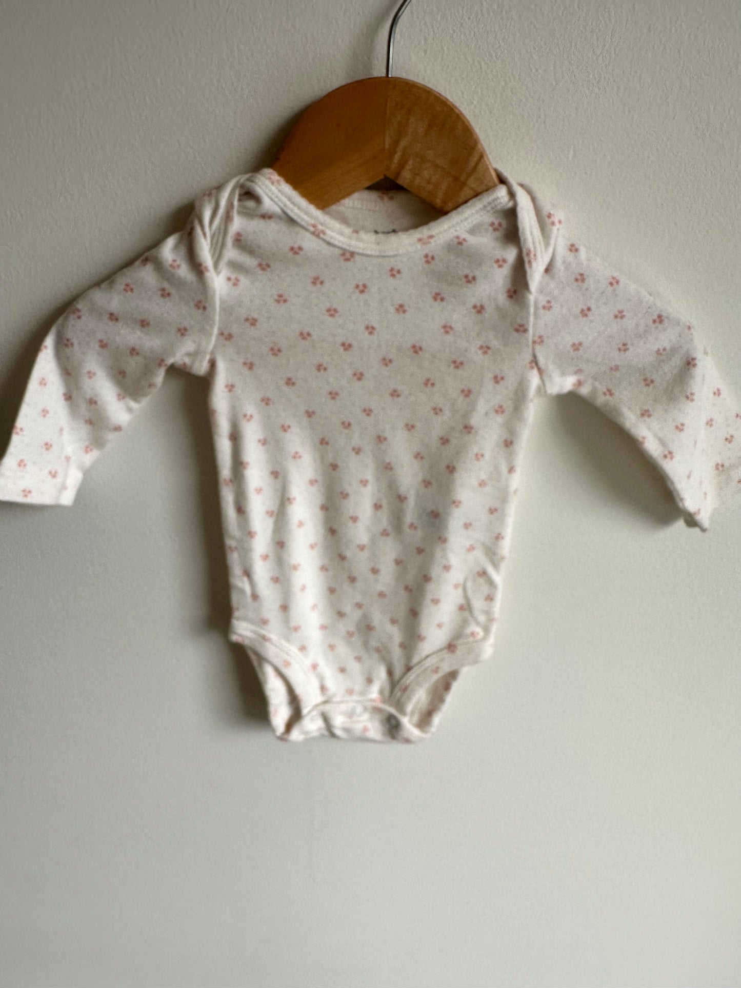 Long Sleeve Floral Bodysuit / 3m