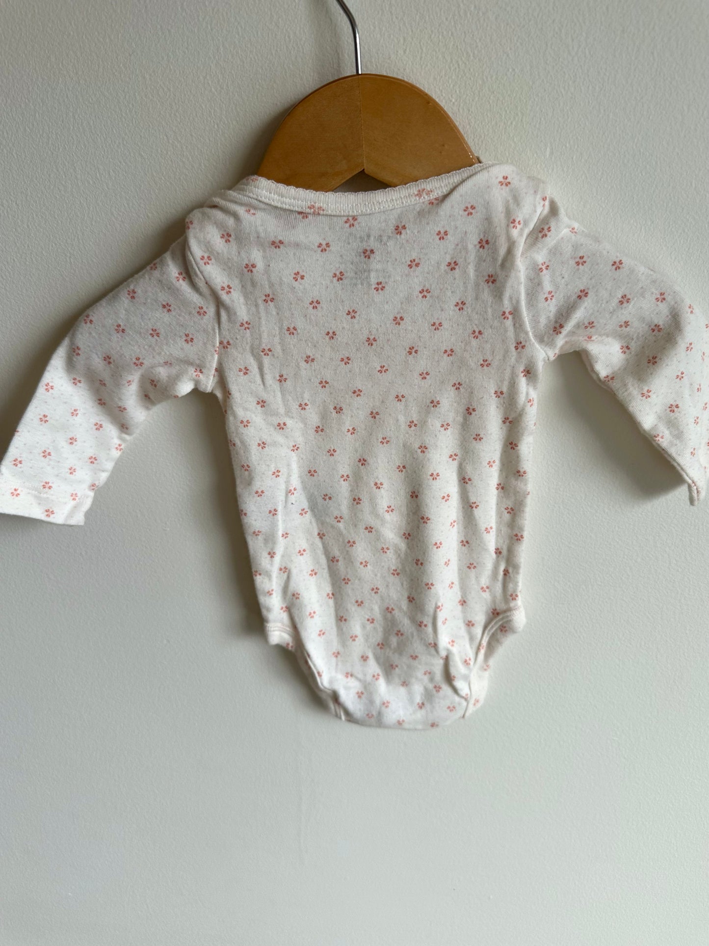 Long Sleeve Floral Bodysuit / 3m