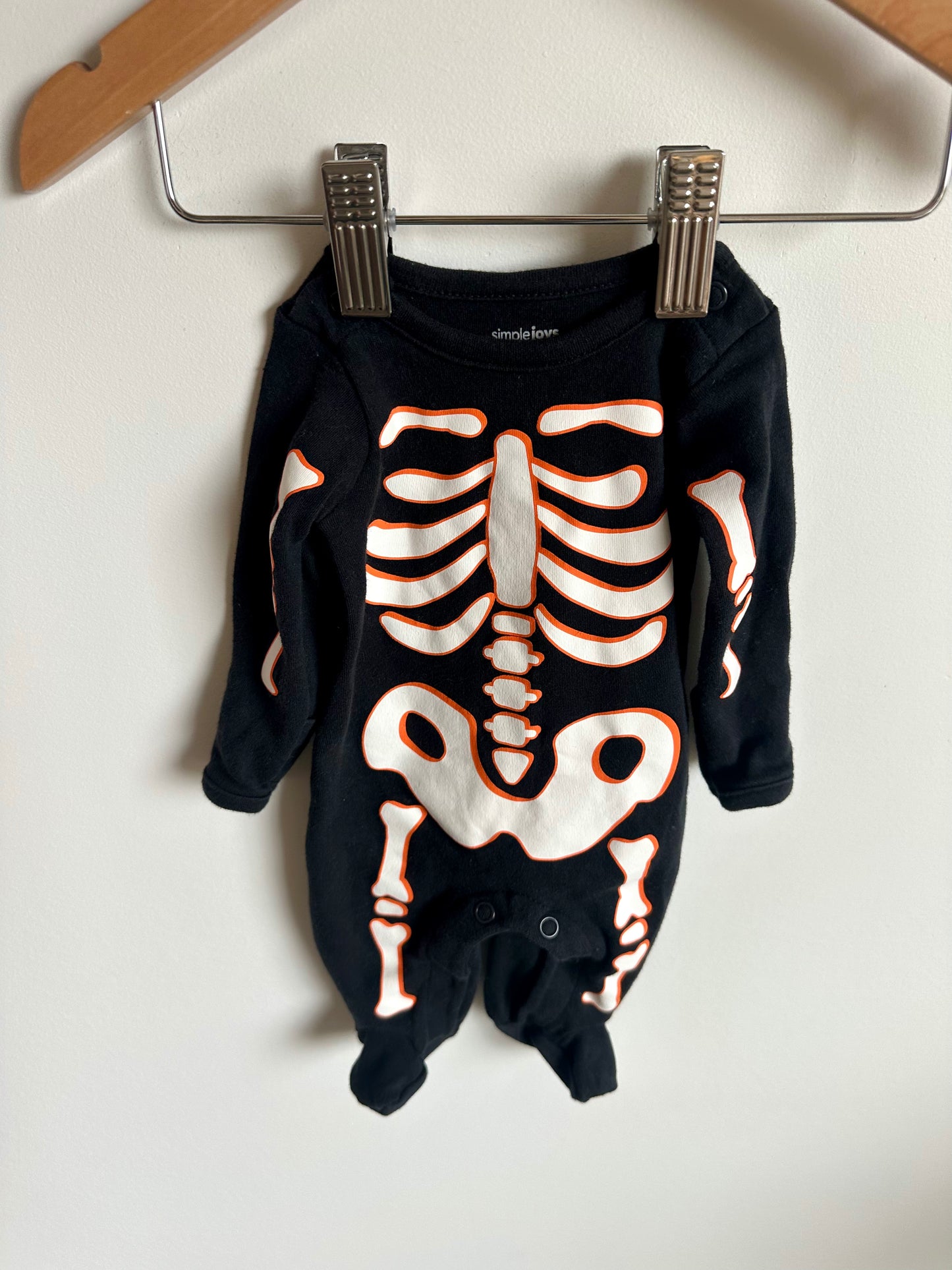 Preemie Skeleton Jumpsuit / 0m