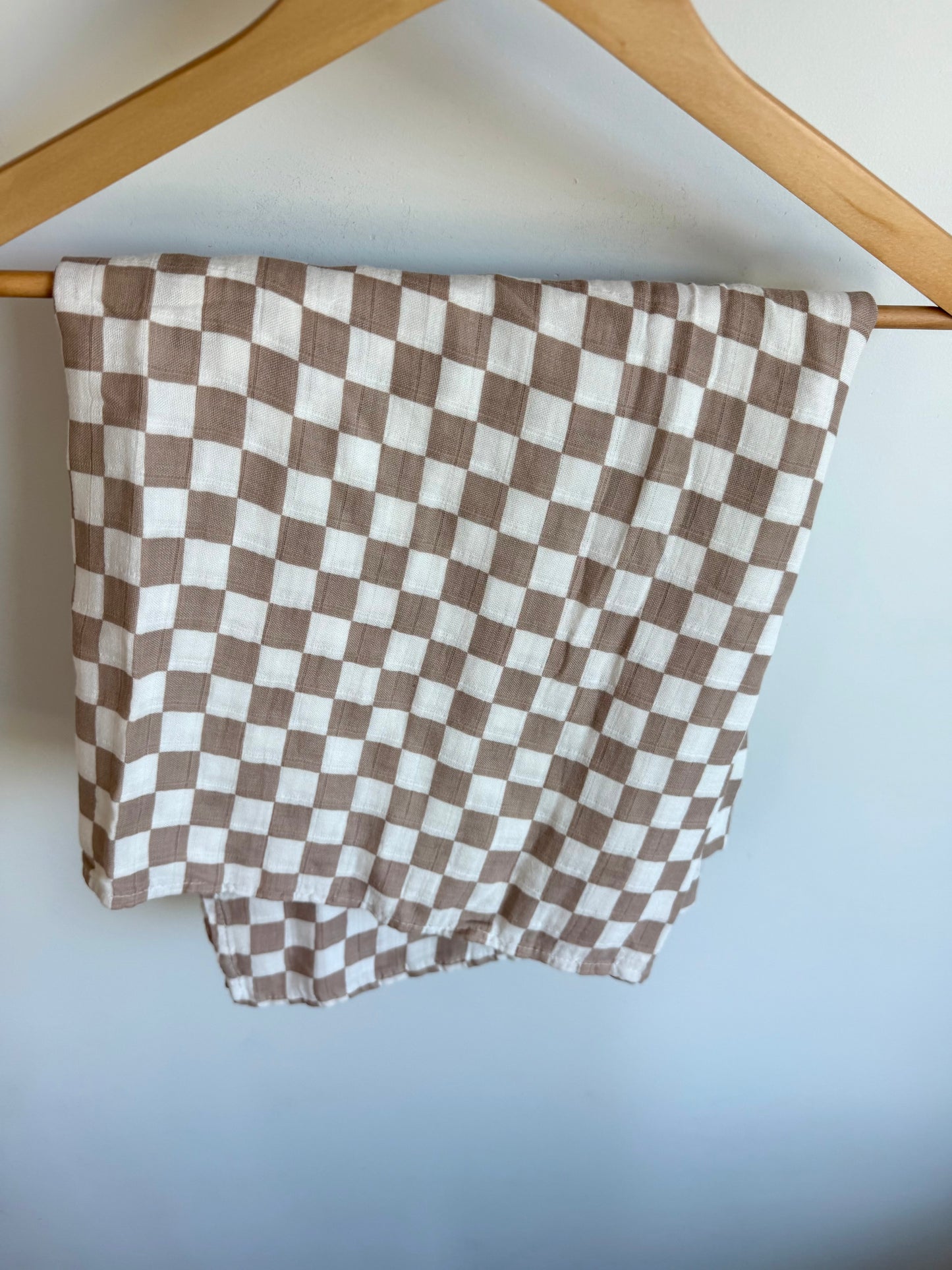Checkered Baby Swaddle Blanket