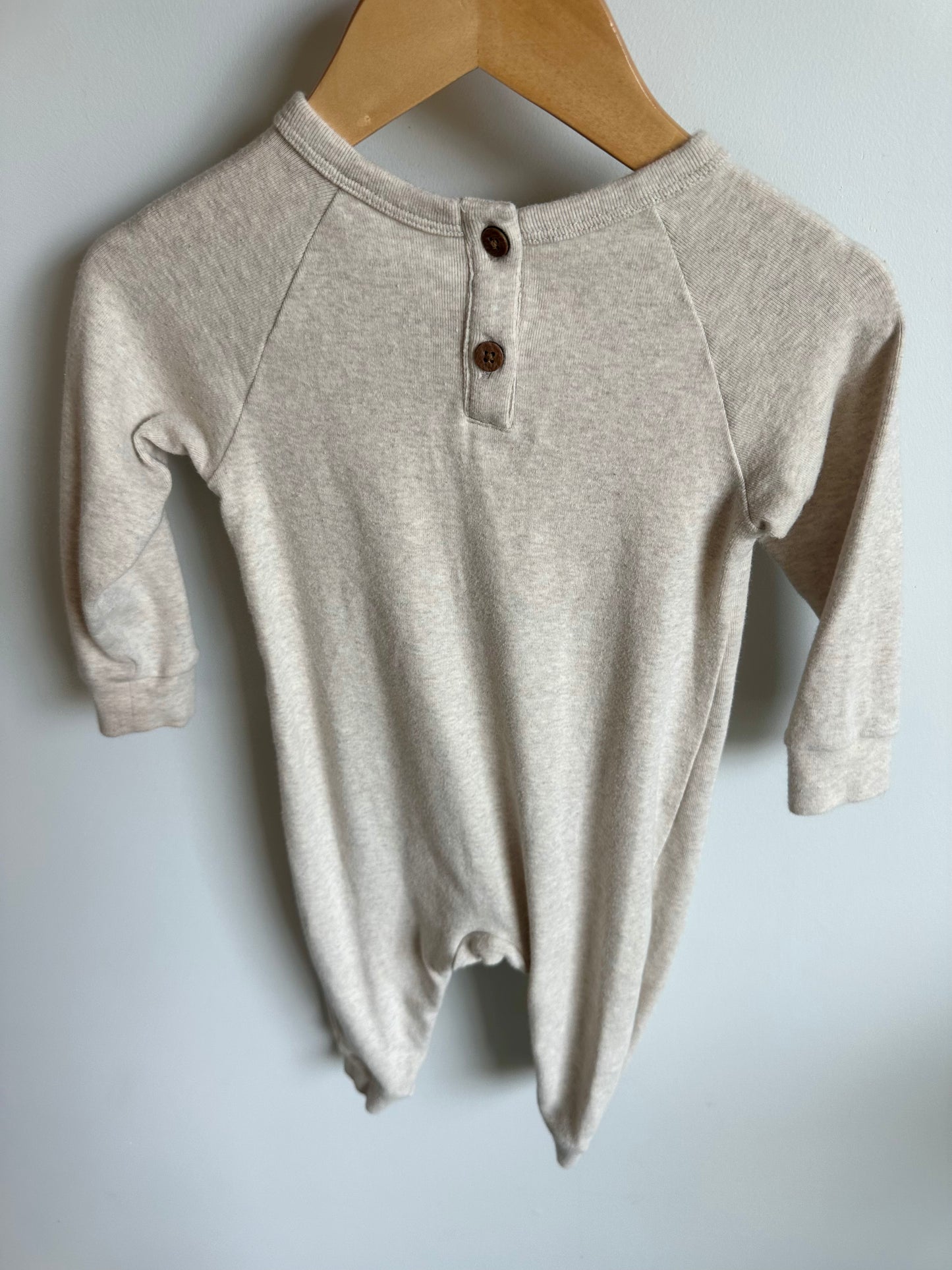 Tan Bear Jumpsuit / 12-18m?