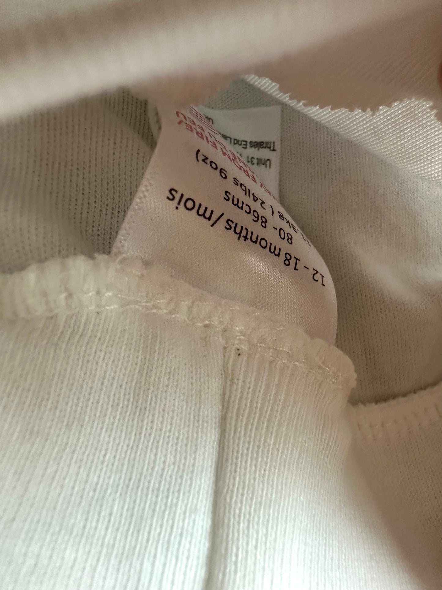 Organic Cotton House with Sky White Pants / 12-18m