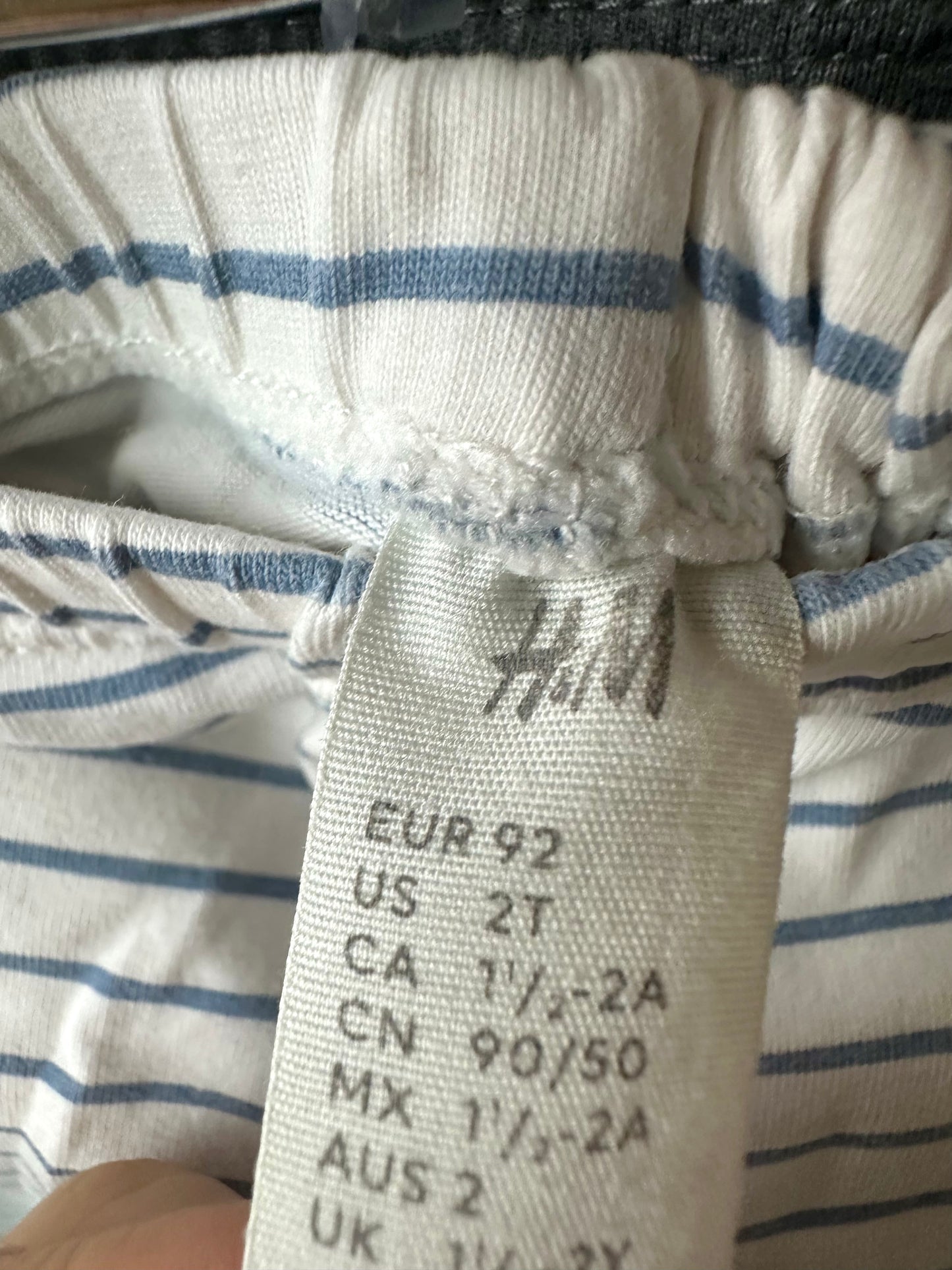 Vertical Stripe White Pants (PLAY) / 18-24m