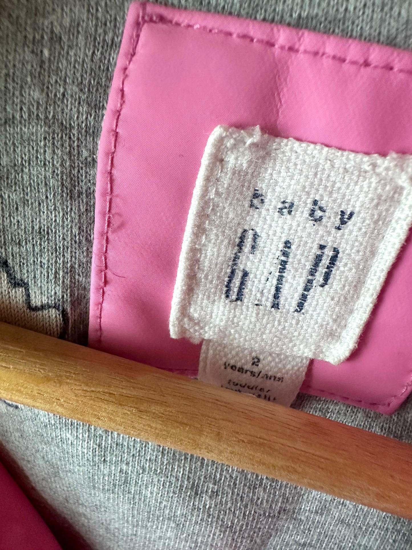 Pink Floral Hood Rain Jacket / 2T